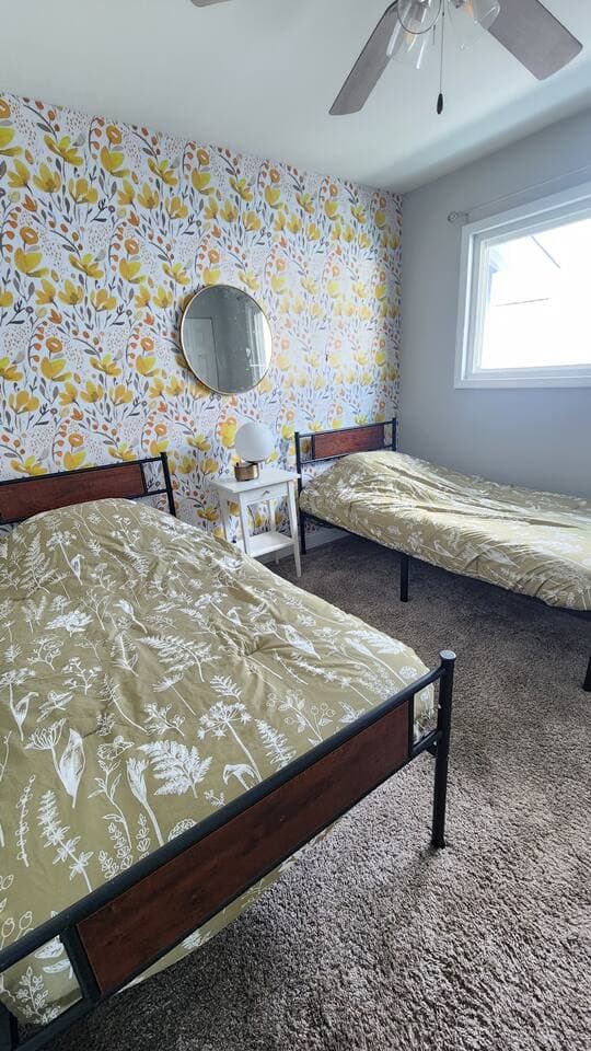 Top Level Bedroom 3. The bathroom is located across the hall form this room