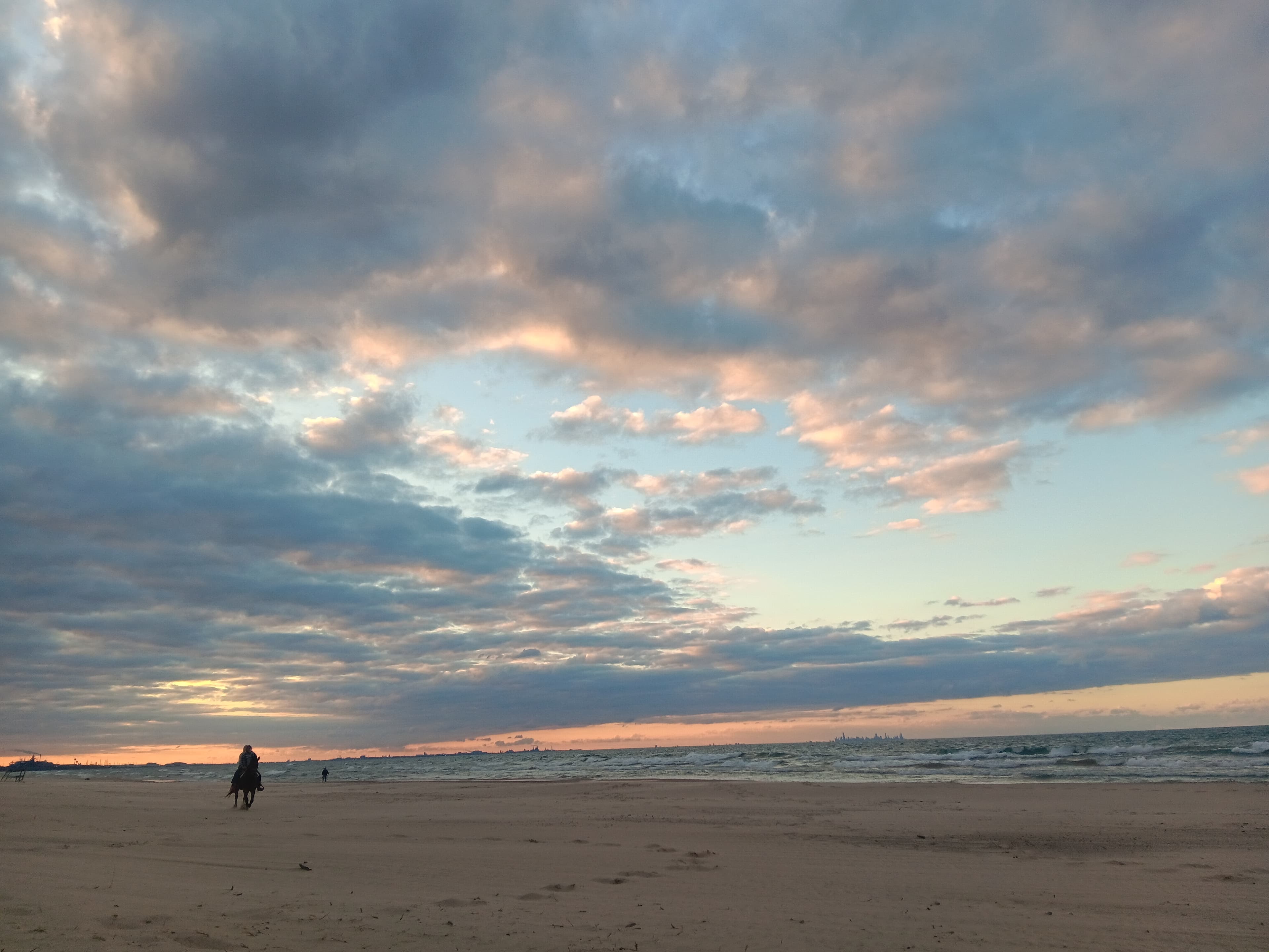 Miller Beach Sunset Horse