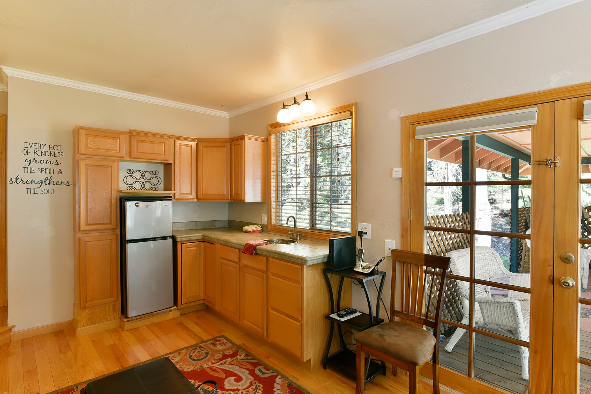 Half kitchen & entrance to breezeway