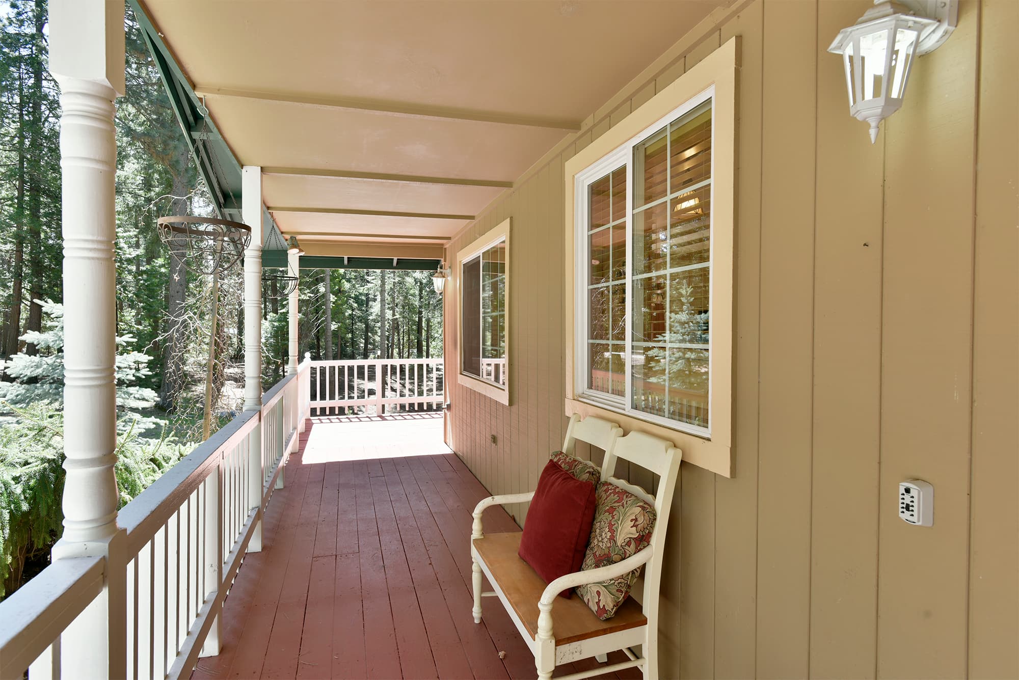 Country style wrap around deck