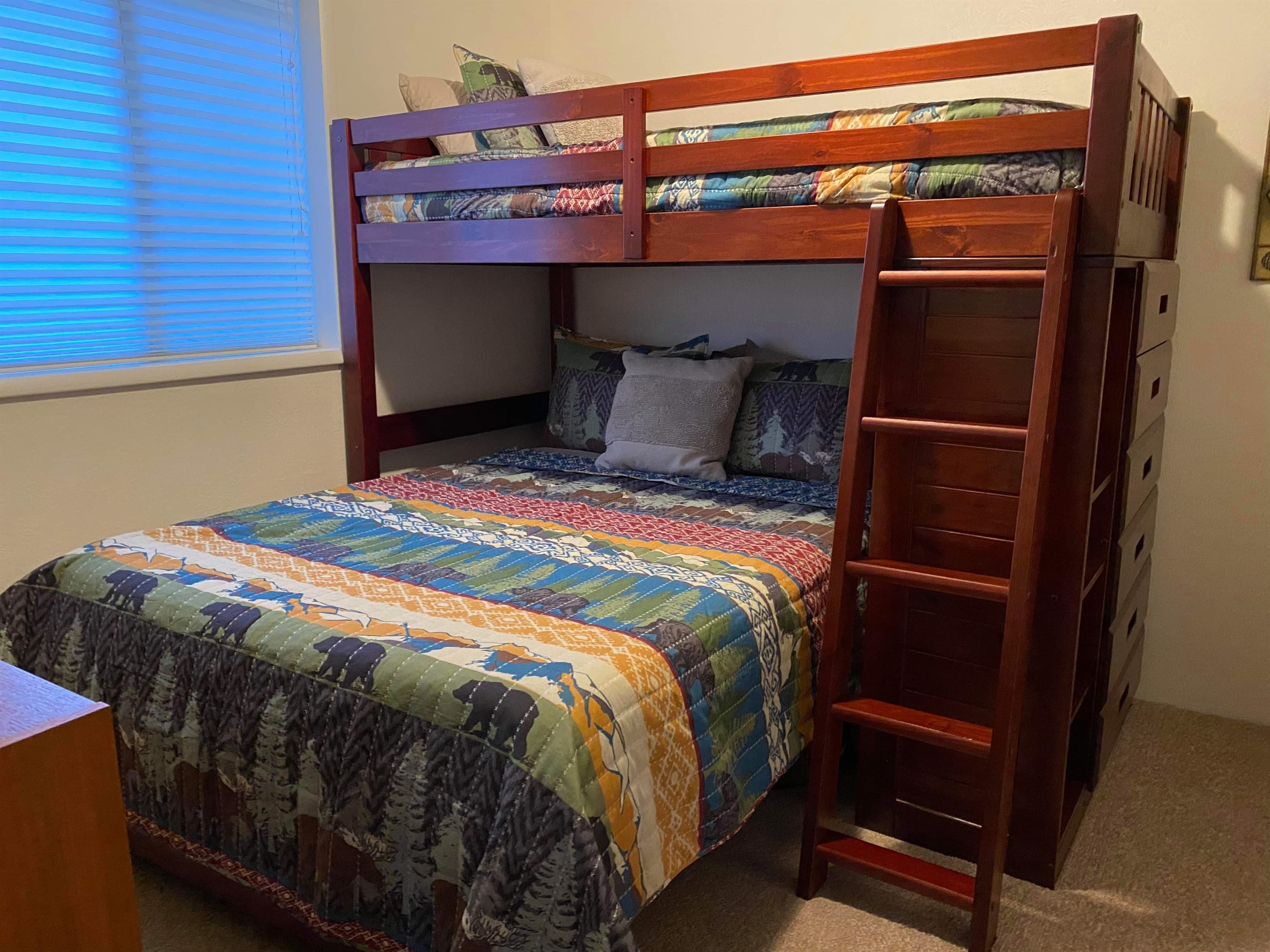 2nd bedroom, full & twin bunk