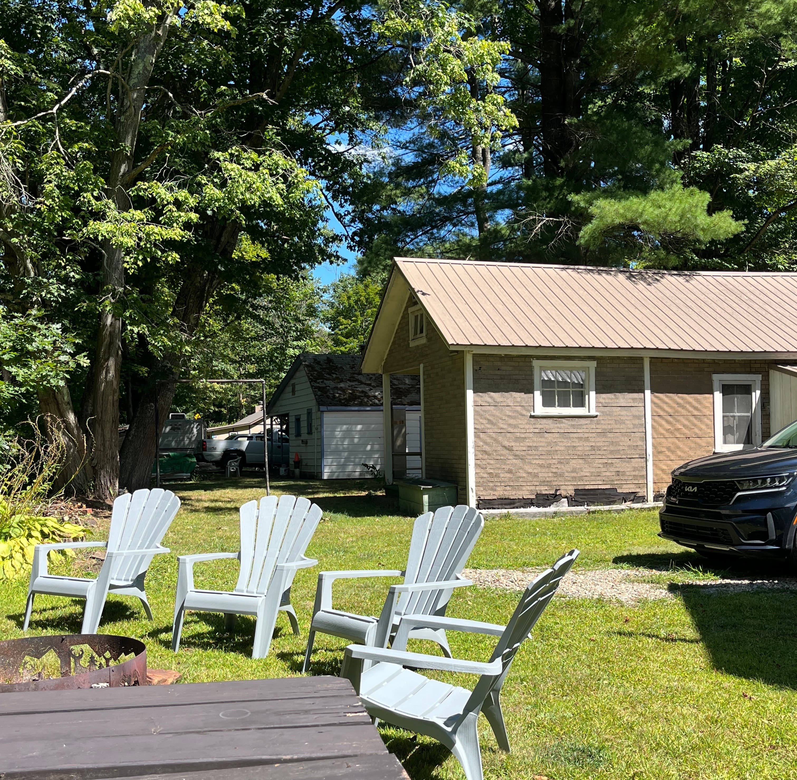 View of the houses on one side 