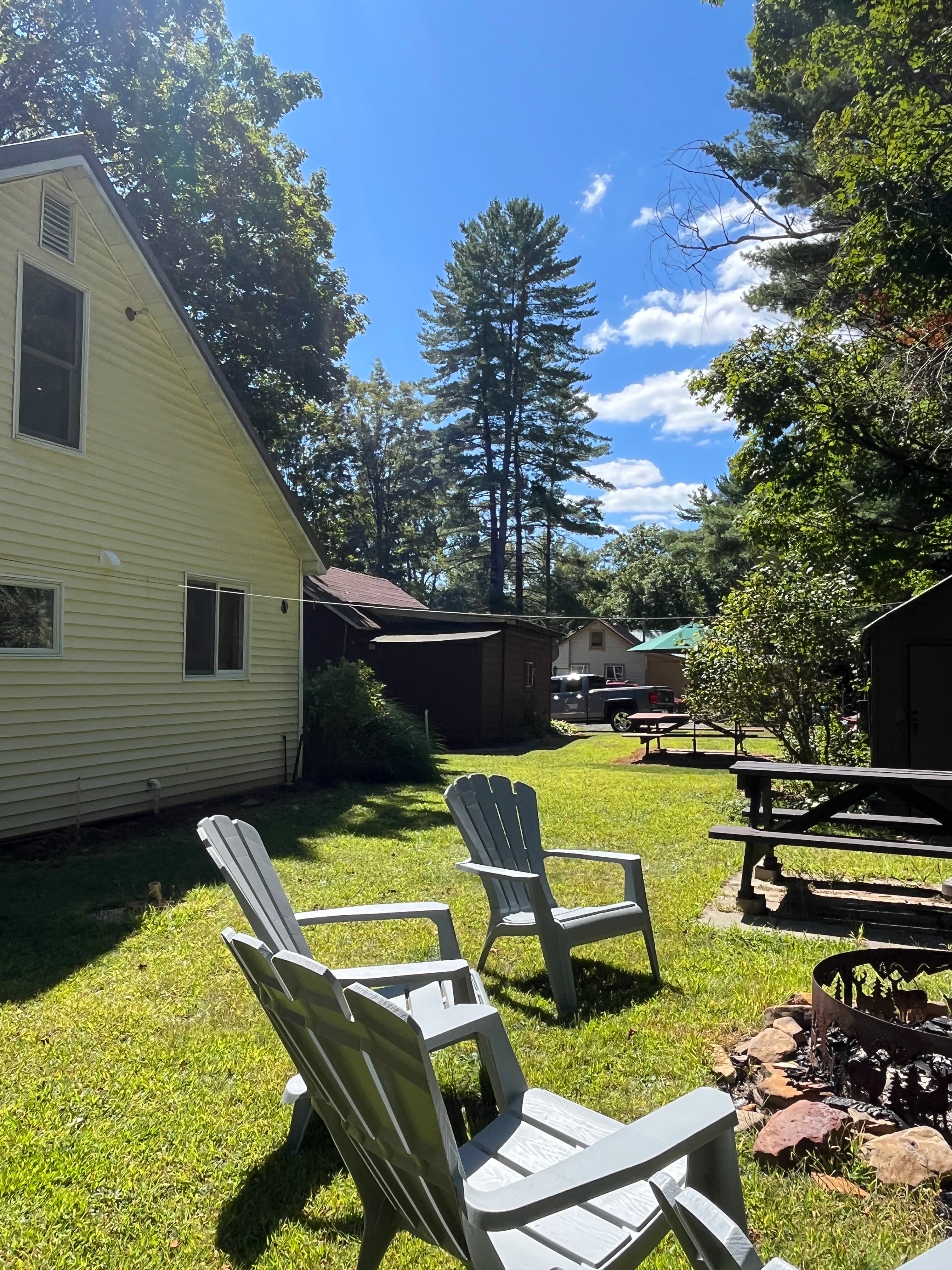Back of the house and view of neighbors on other side