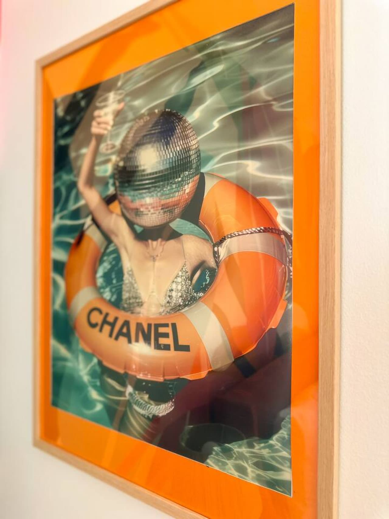 Bold and artistic wall decor that adds a splash of personality to the space.