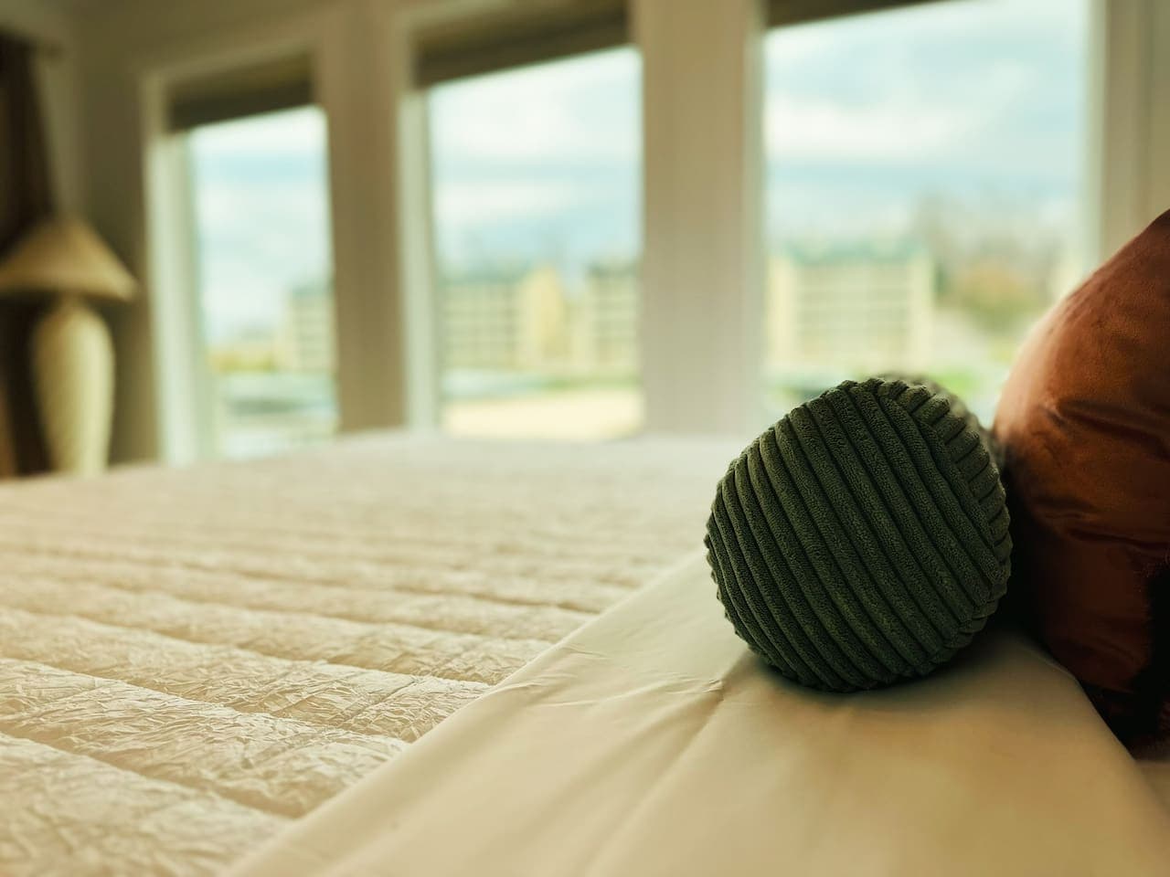 Cozy details with serene lakefront scenes just steps away.