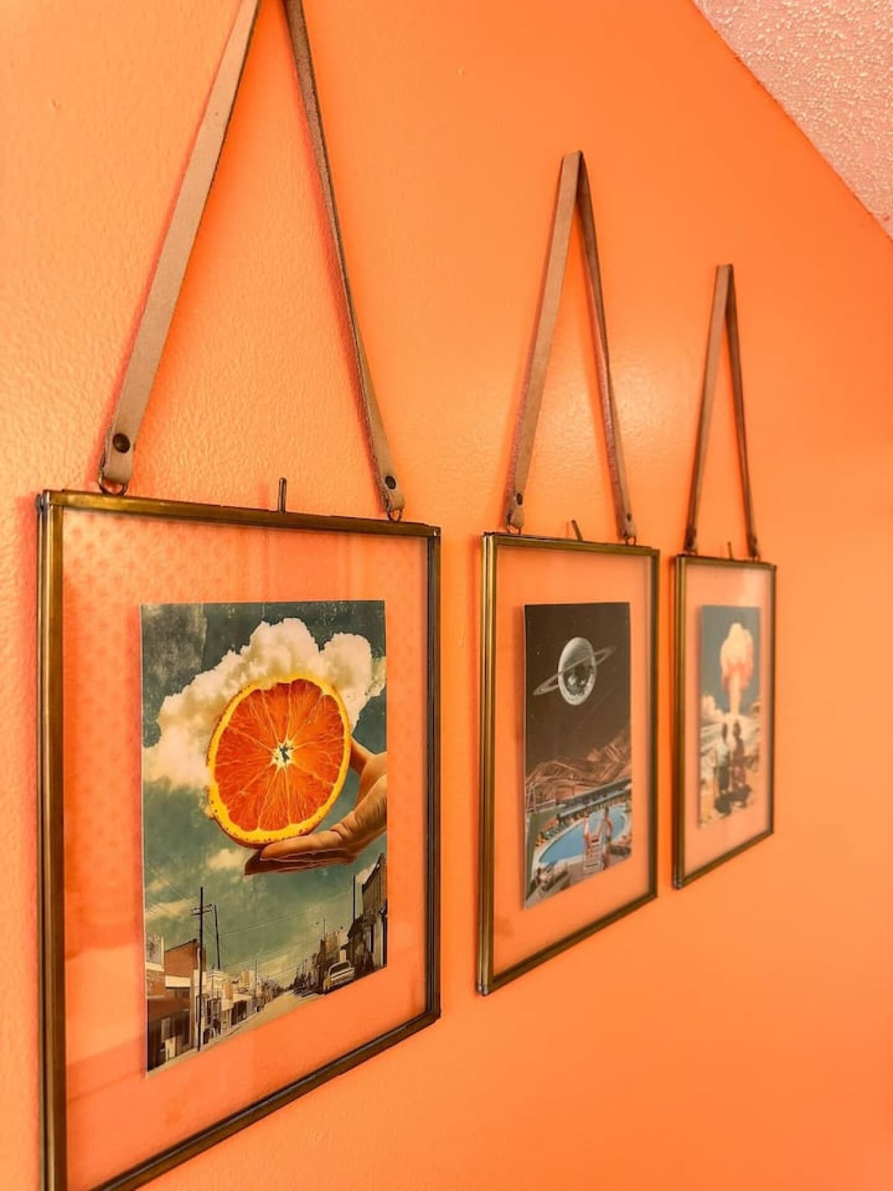 Bold artwork adds a creative and colorful vibe to this playful space.