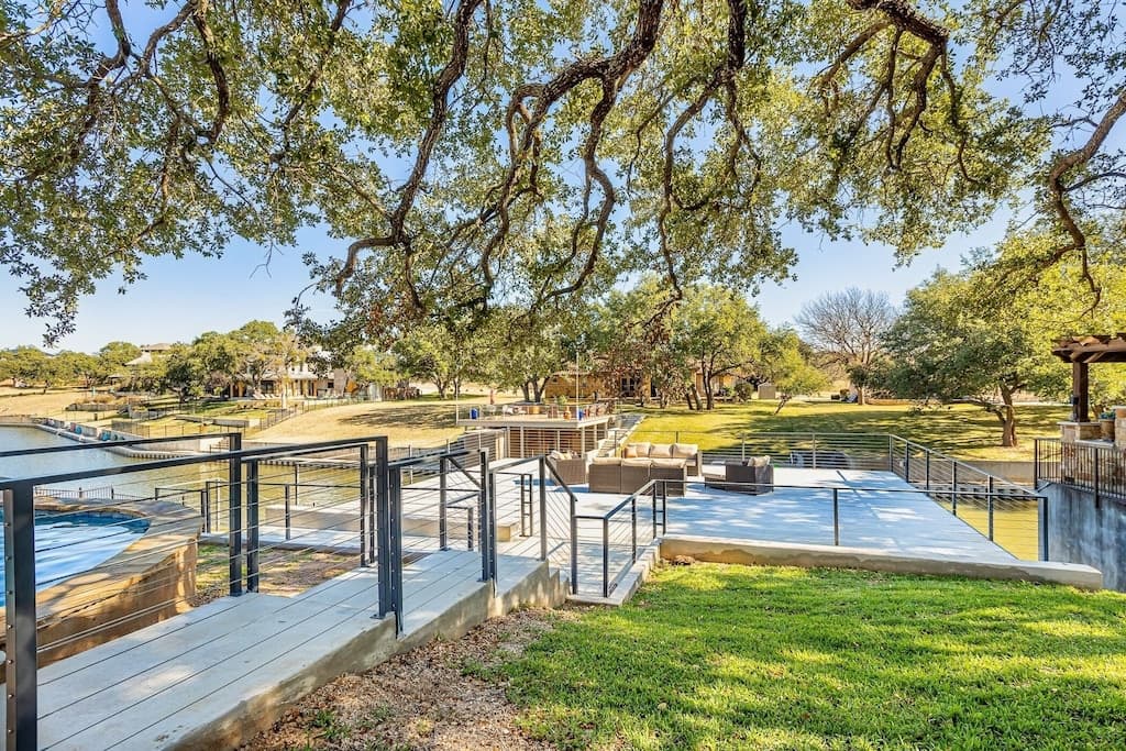 Backyard - upper deck of boat dock - awesome views