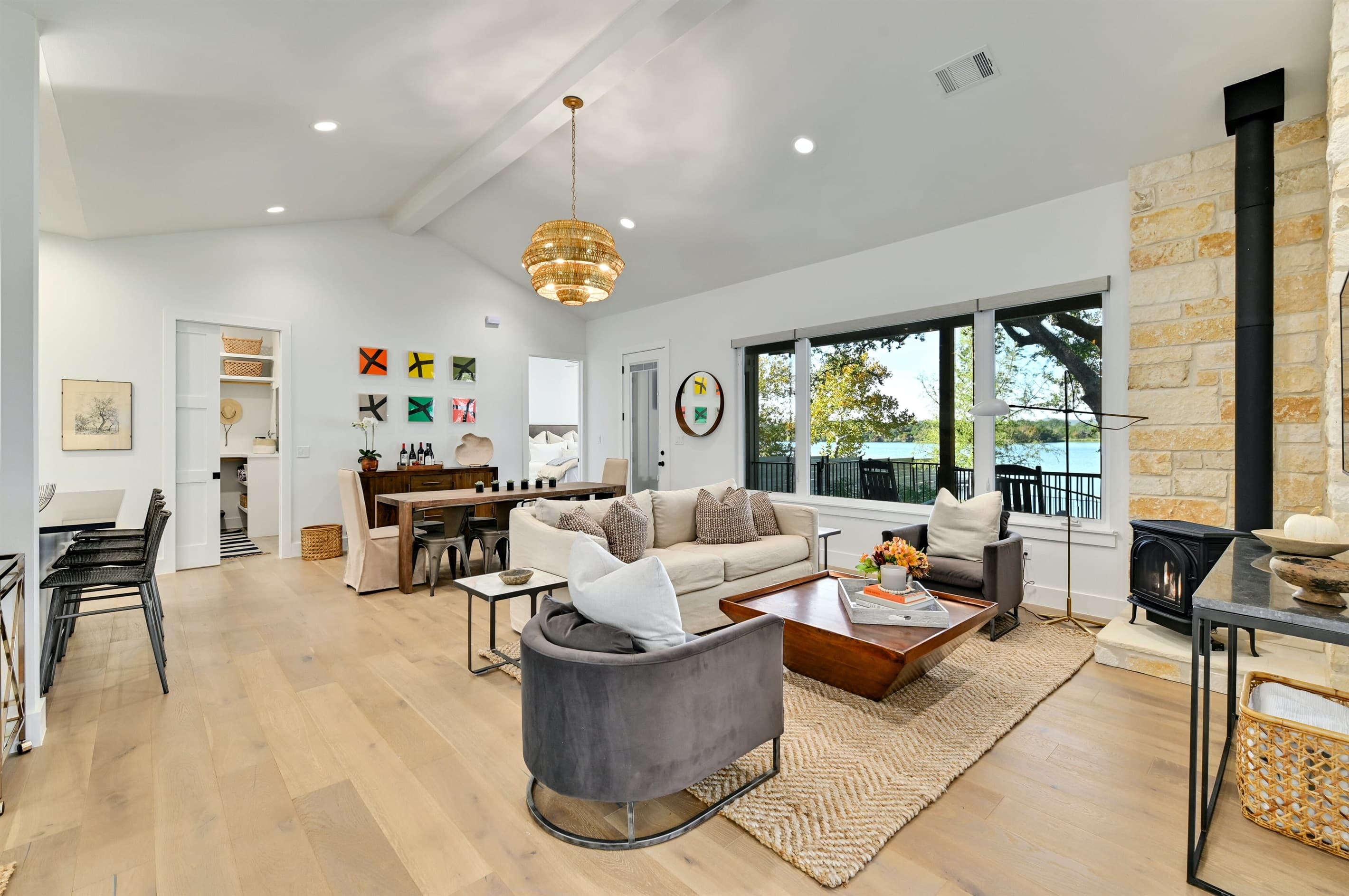 One of 3 family rooms