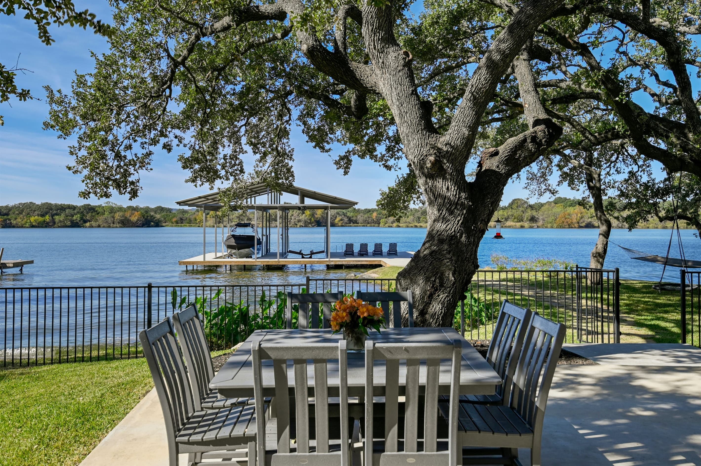 Outdoor dining area