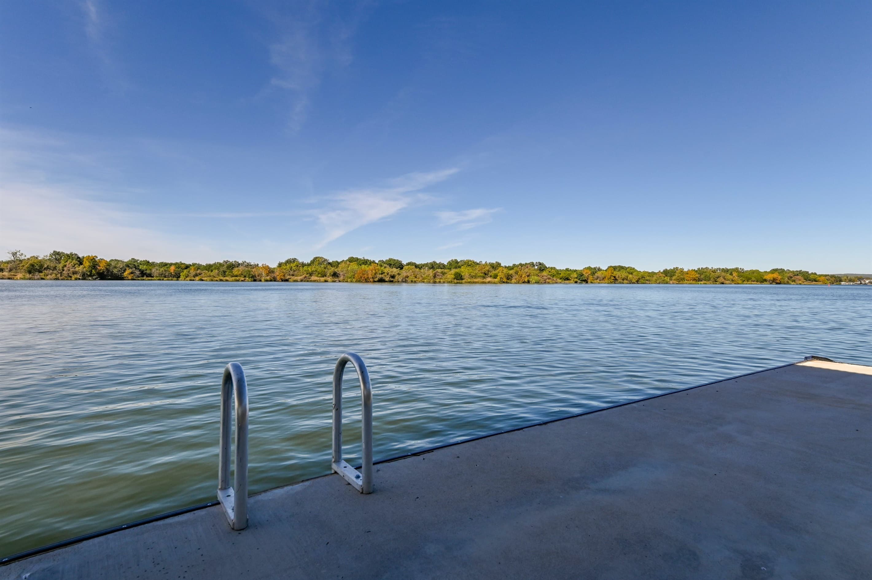 ladder to swimming area
