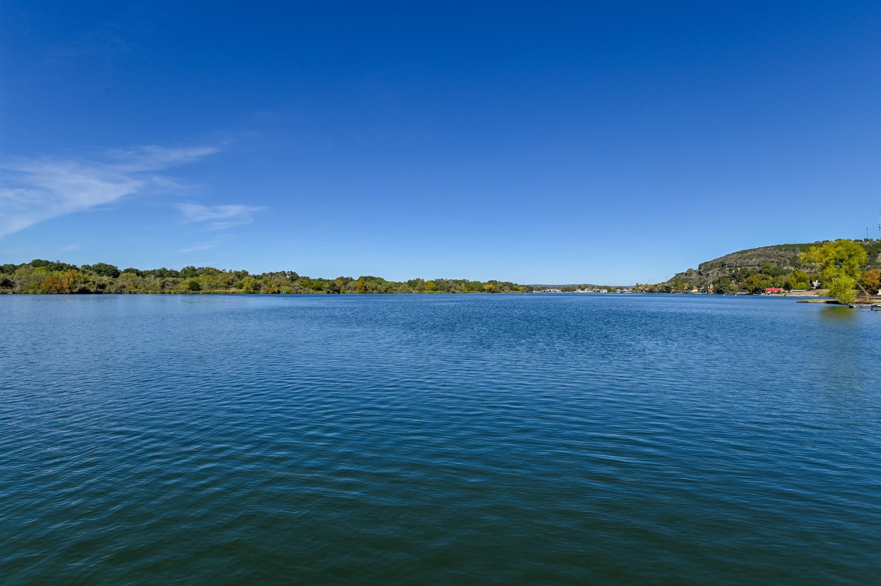 Large wide area of lake