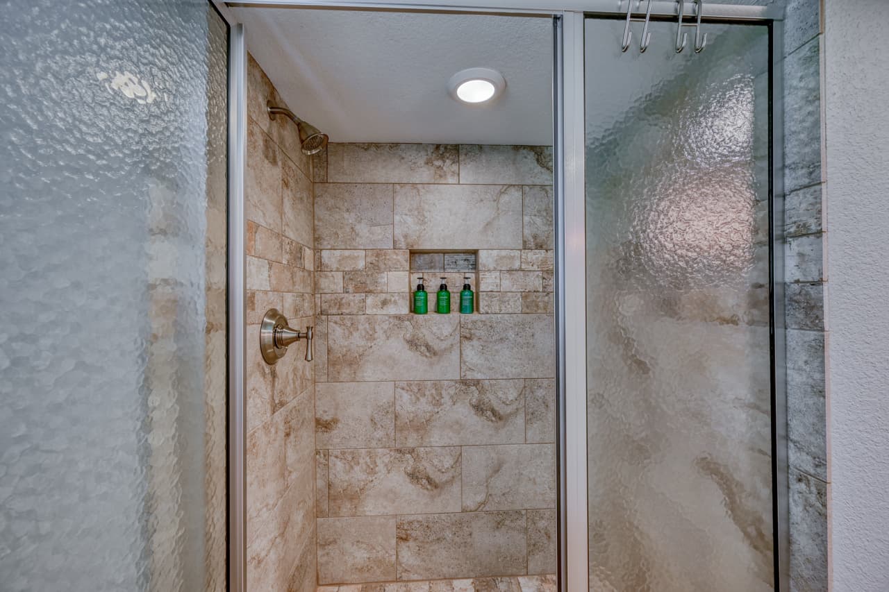 Lower Level Bath with stand up shower