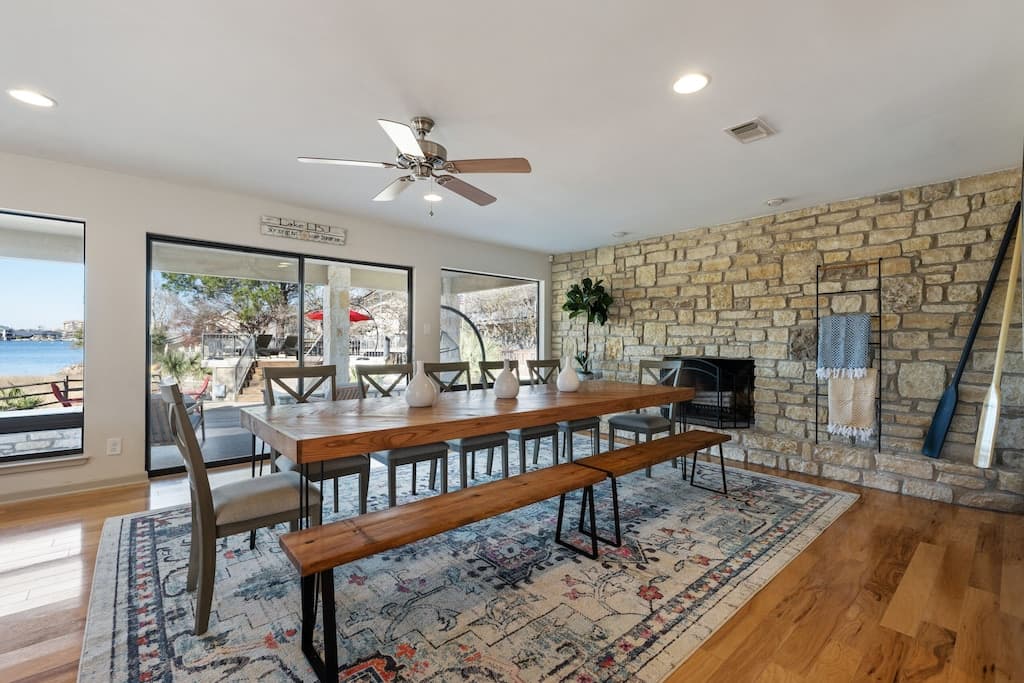Dining room with access to the covered patio