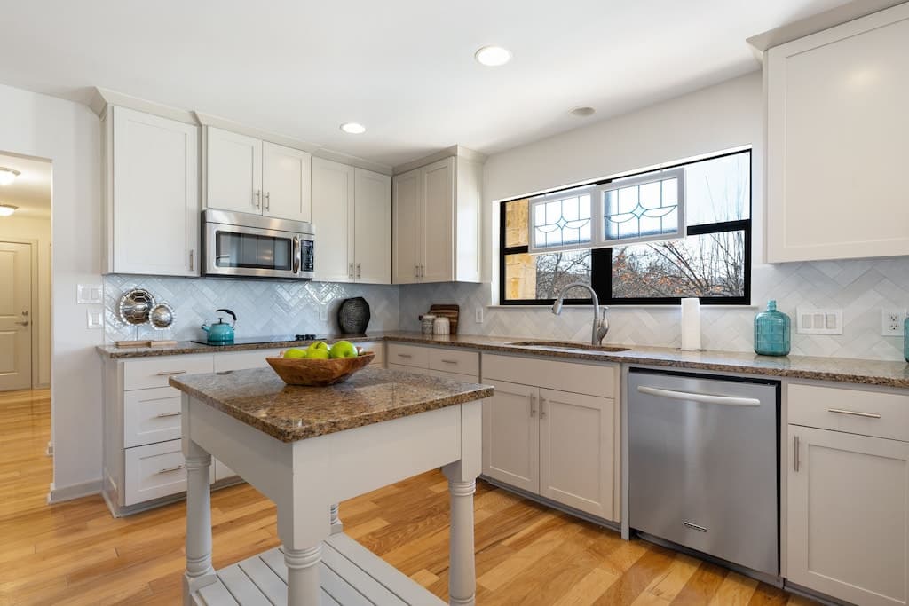 Kitchen with new appliances