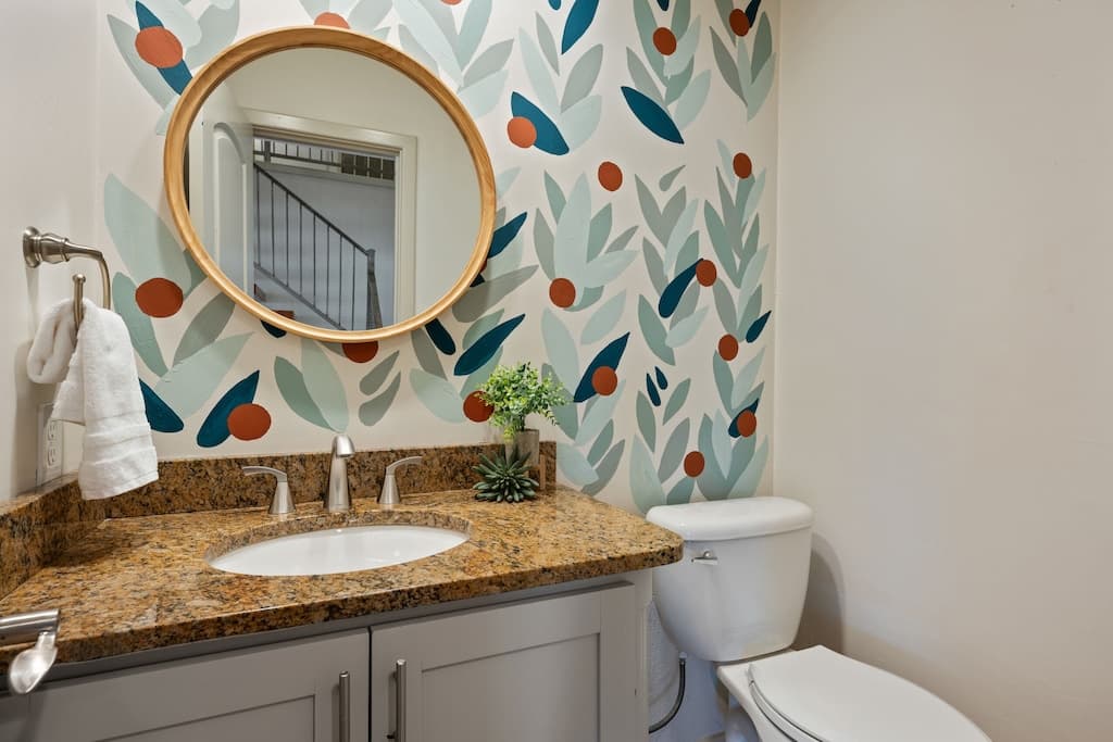 Half bath on main floor