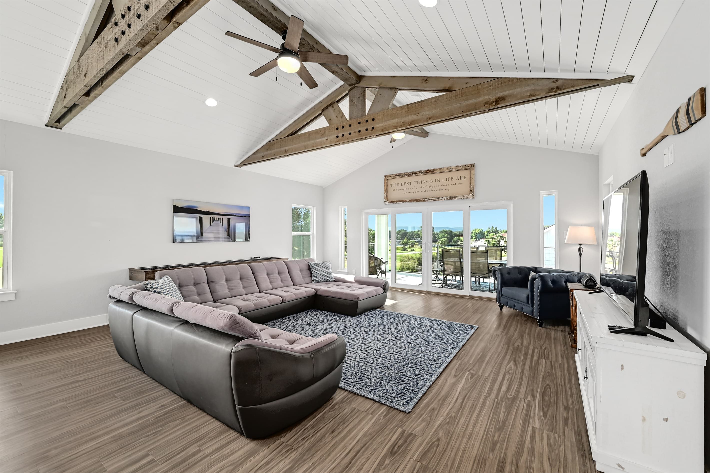 Main family room with large sofa