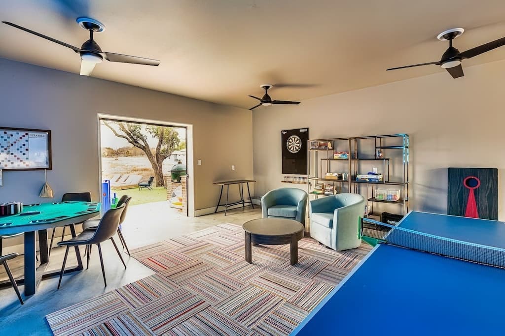 Ping pong, board games, or hang out and read a book - something for everyone