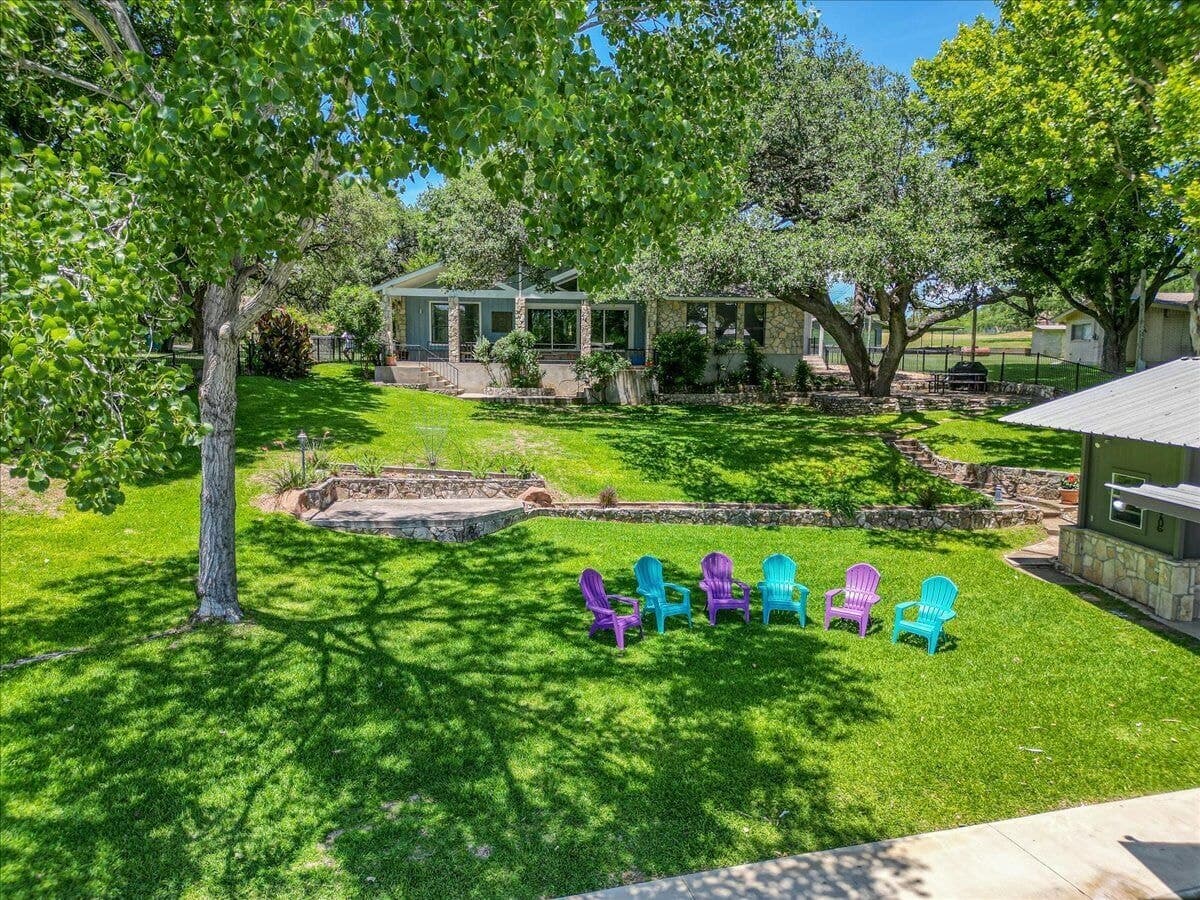Lots of outdoor space for lawn games, corn hole or a game of catch