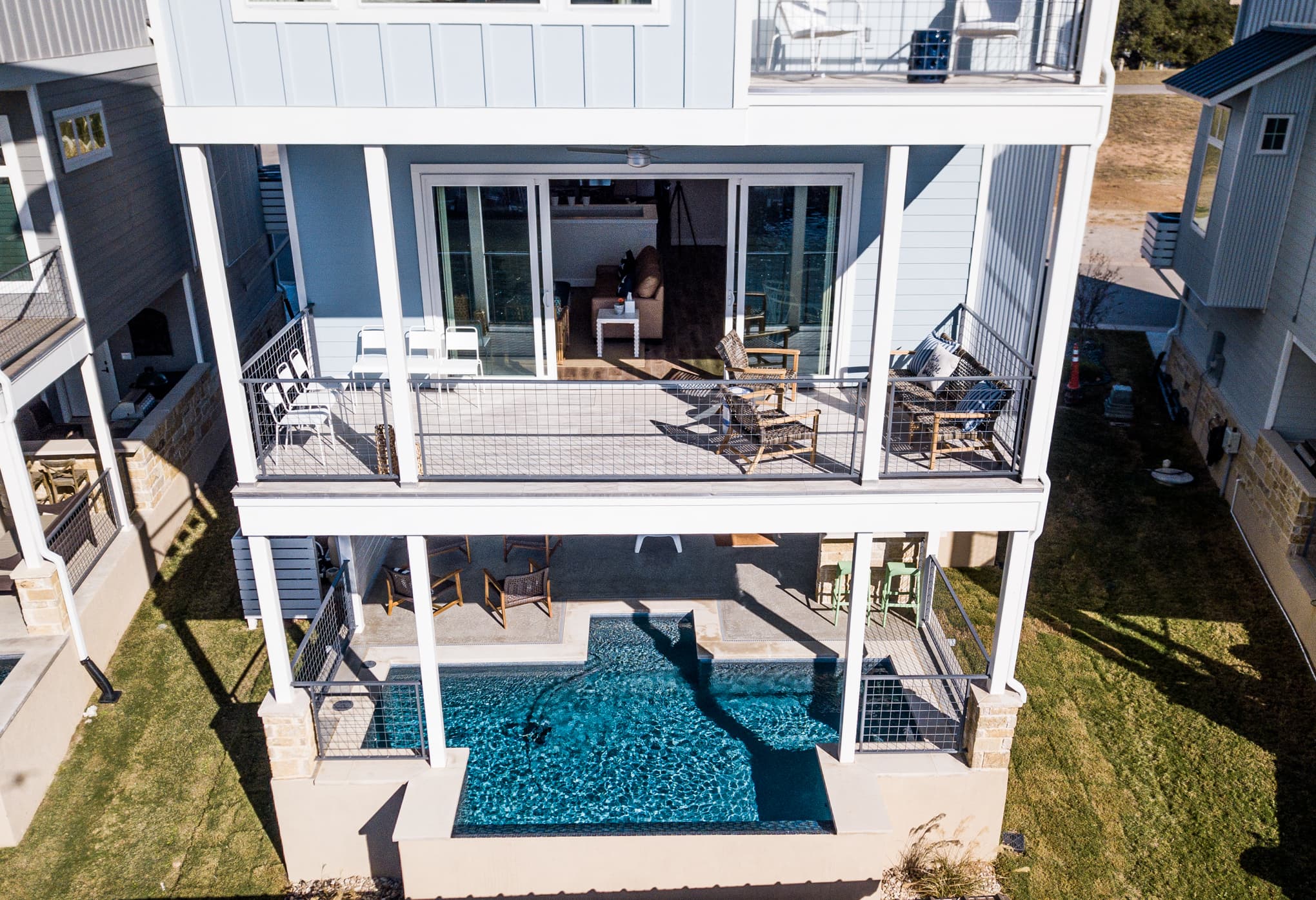 Rear of home