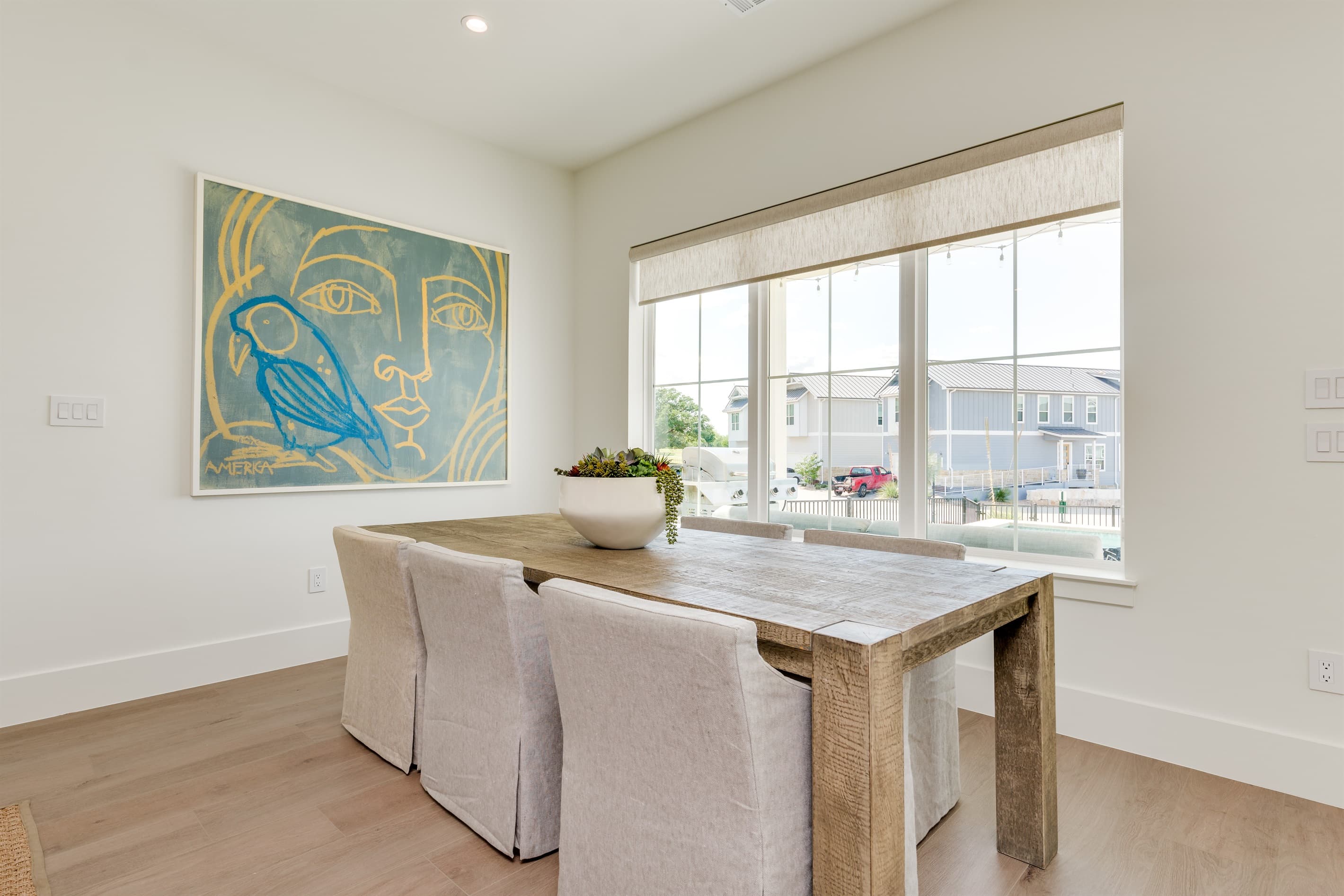 Dining Area overlooking the pool and patio