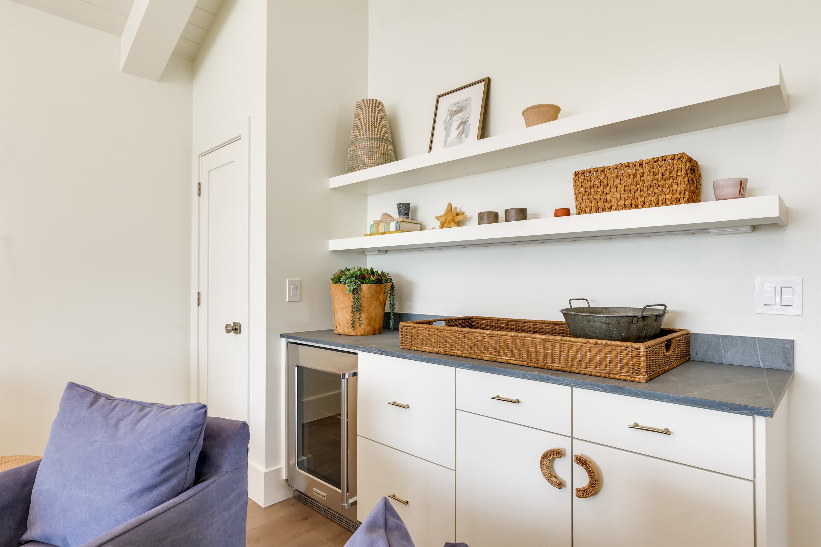 Second level living space beverage cooler