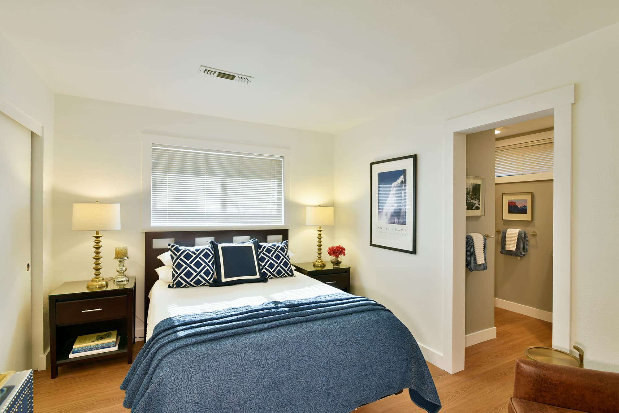 The master bedroom.