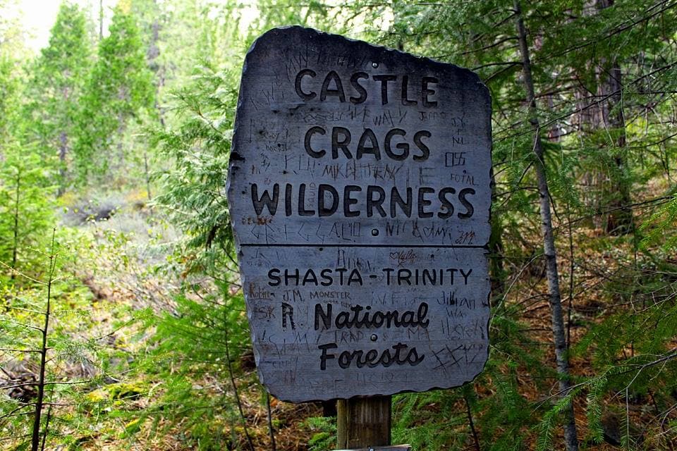 Crags Wilderness trail head