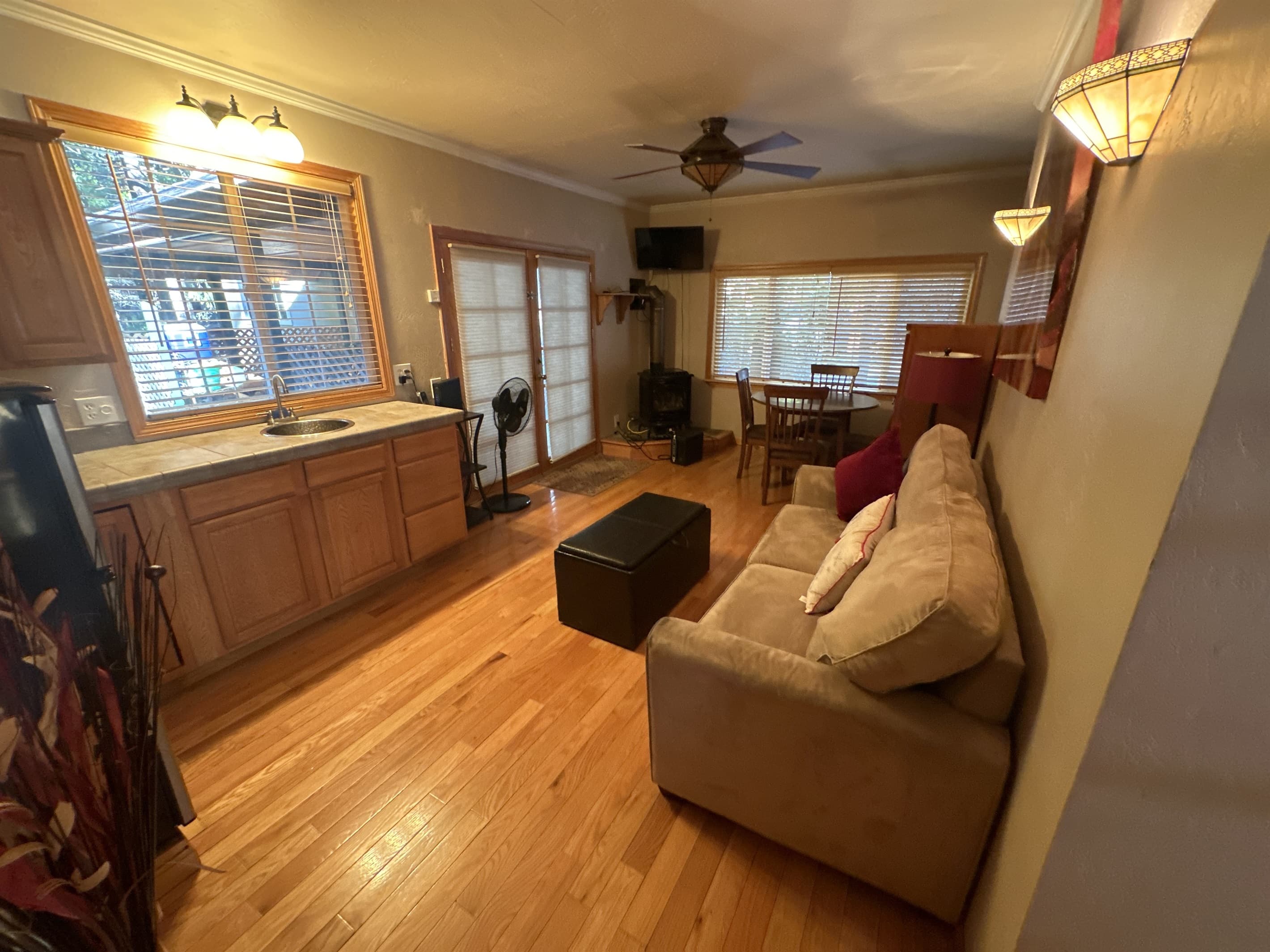 Studio room with sofa sleeper