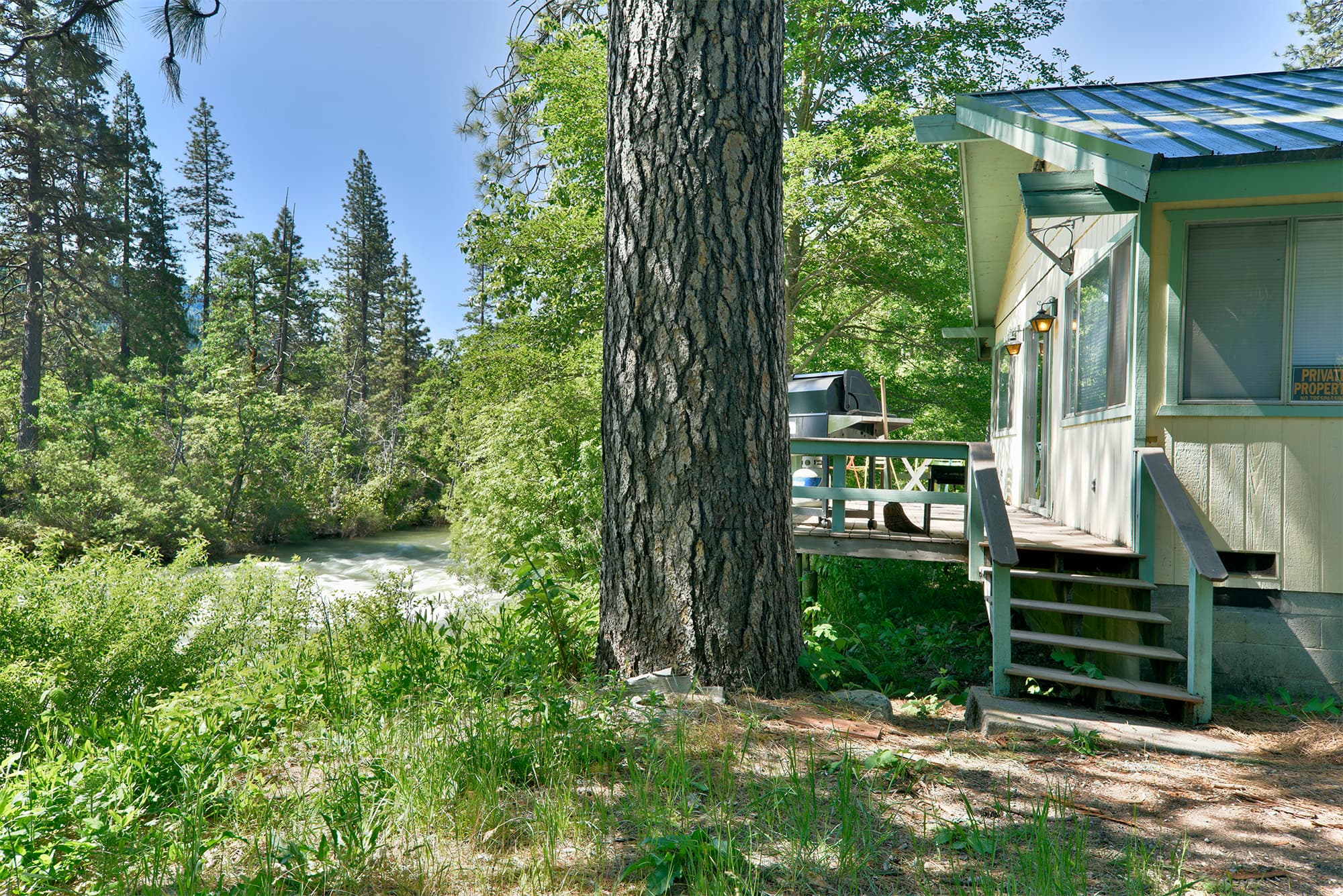 Down river view & deck
