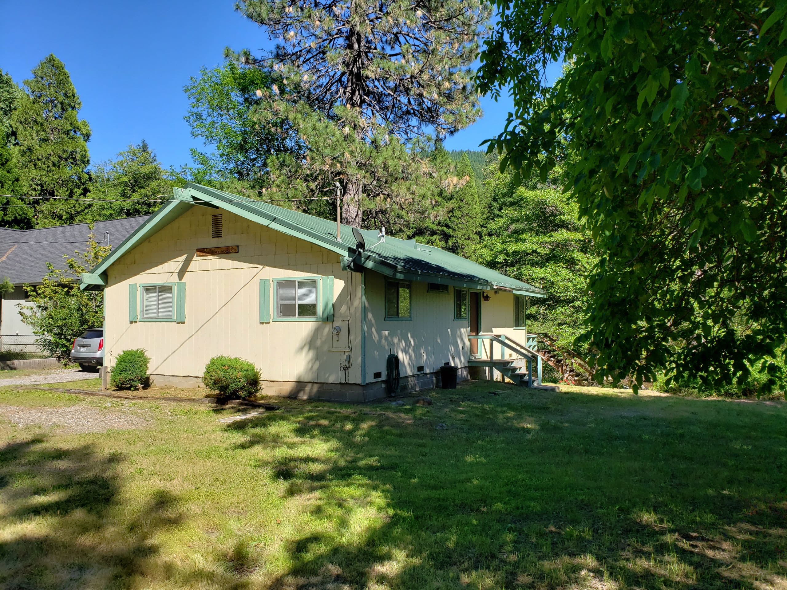 End of road, back yard