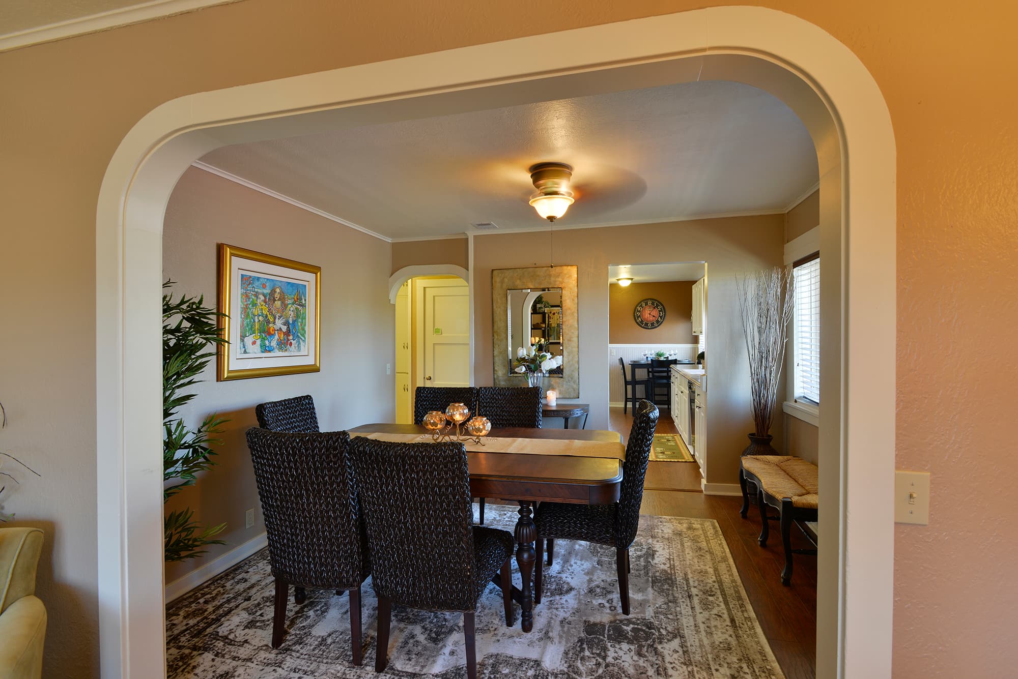 Formal dining table