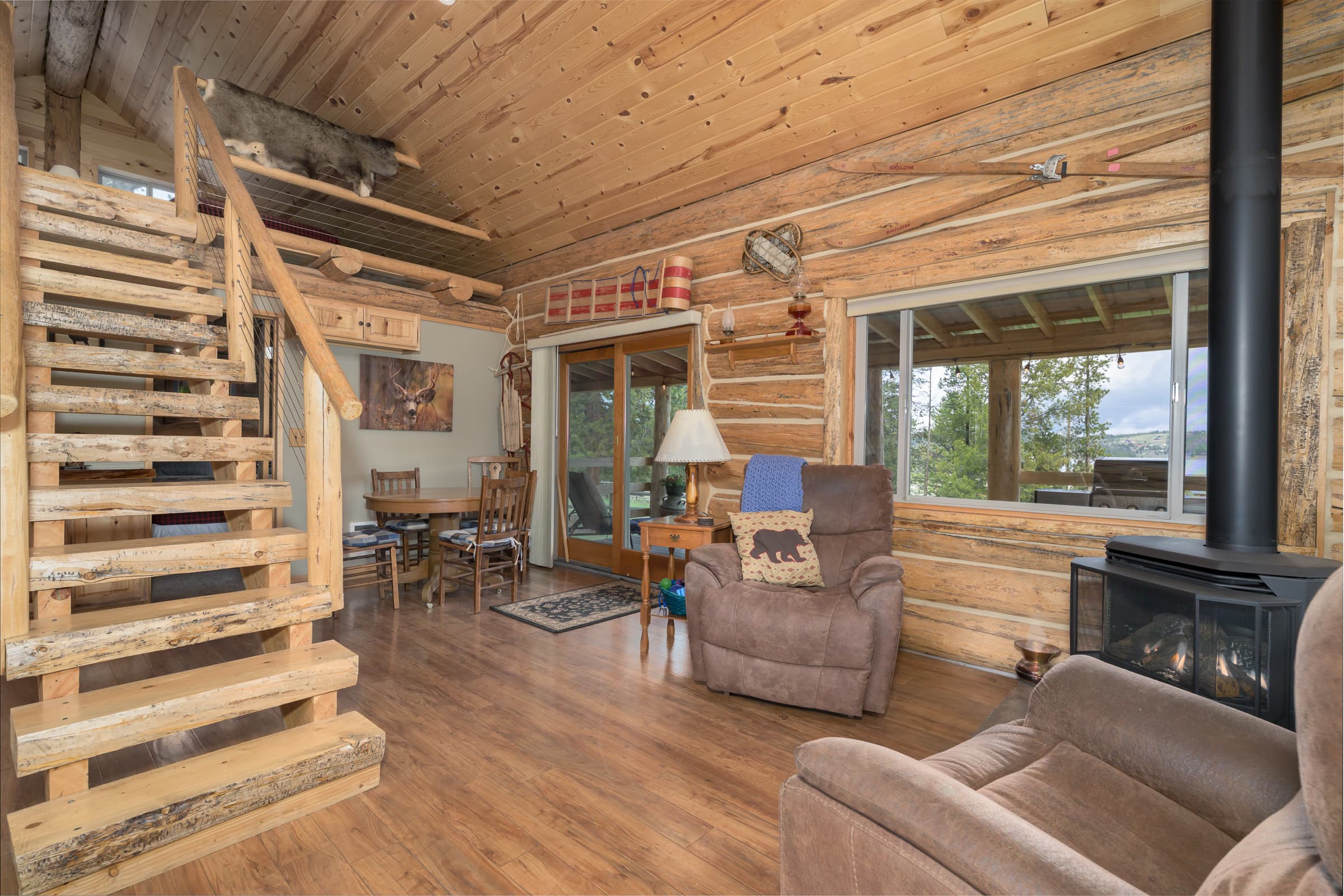Grab a game to play at the table, or a book to read by the fire. 