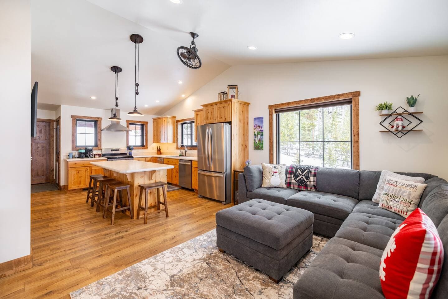 Open floor plan for the whole family to gather