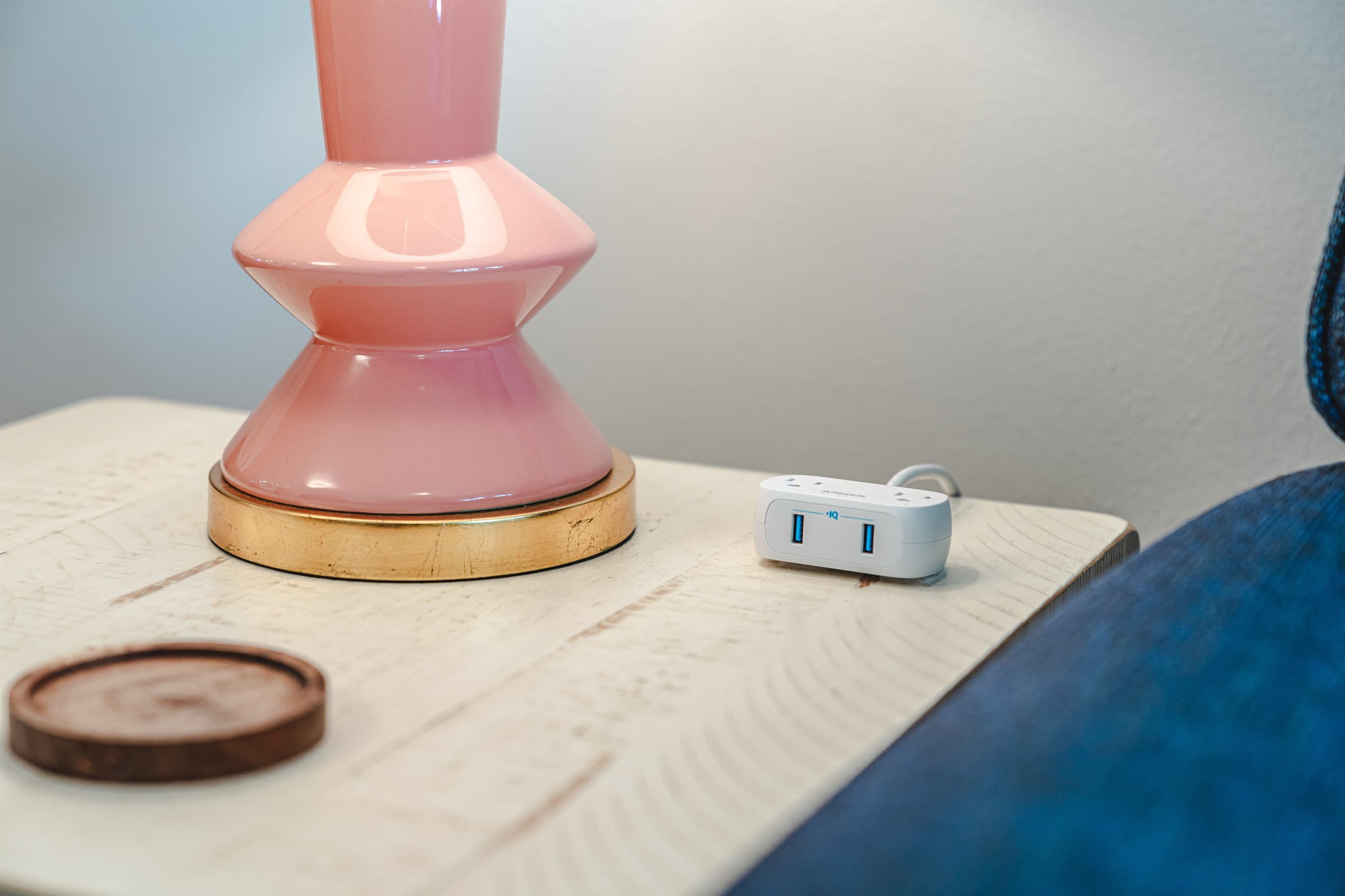 USB ports in the living room and both bedrooms