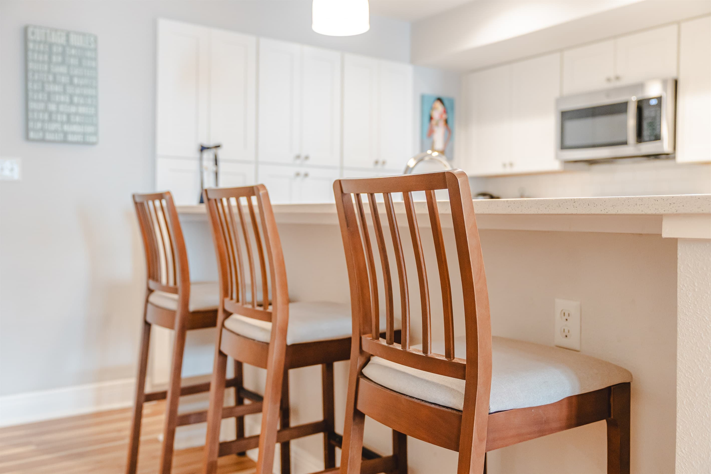 Sit and chat with the cook!