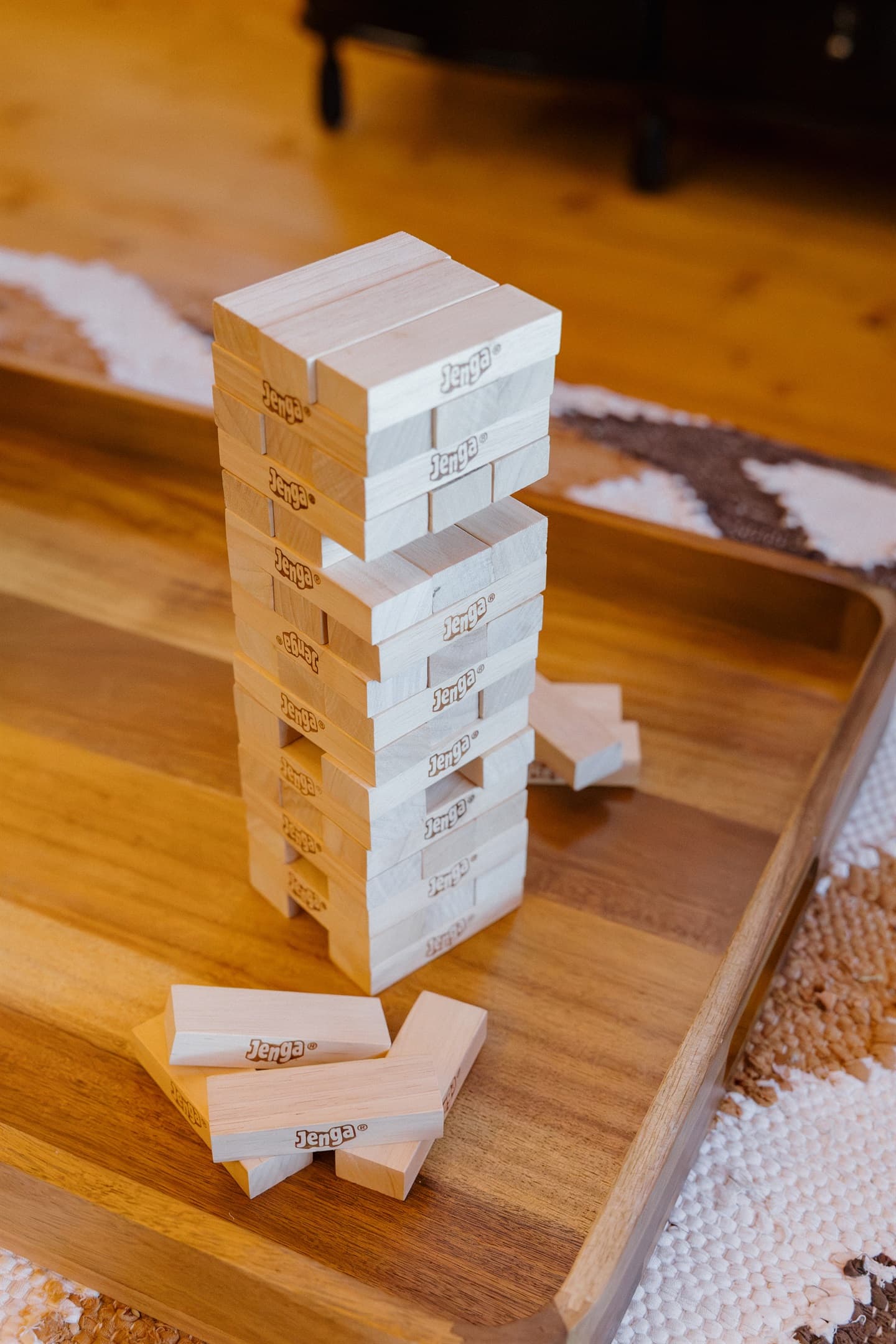 Cozy evenings at Poppywood Pines include classic games like Jenga for family fun. This pet-friendly Show Low cabin offers the perfect mountain getaway with thoughtful touches that make every stay memorable. Unplug, unwind, and reconnect in the pines!