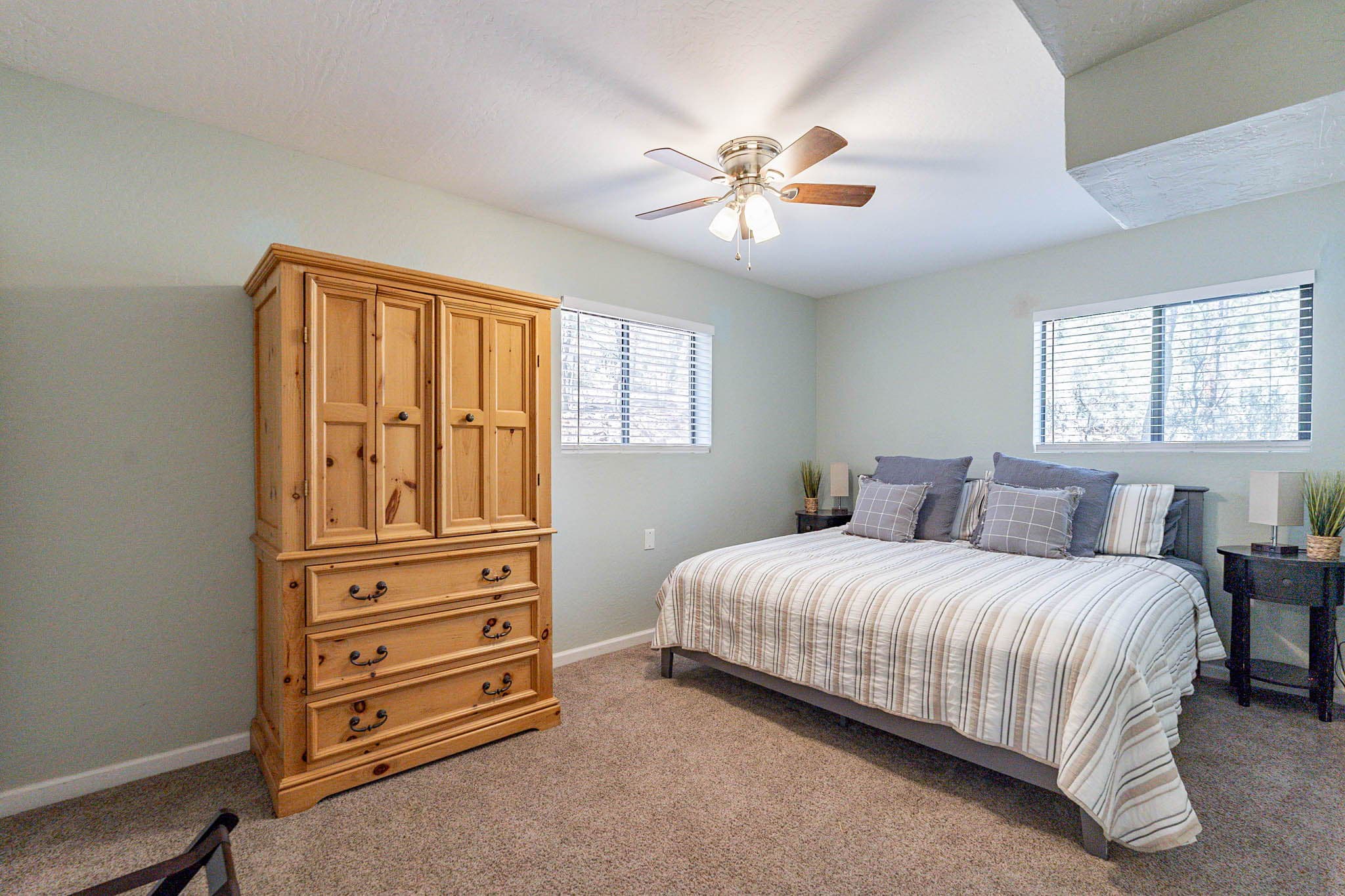 Comfortable bedroom 2 with nice king bed.