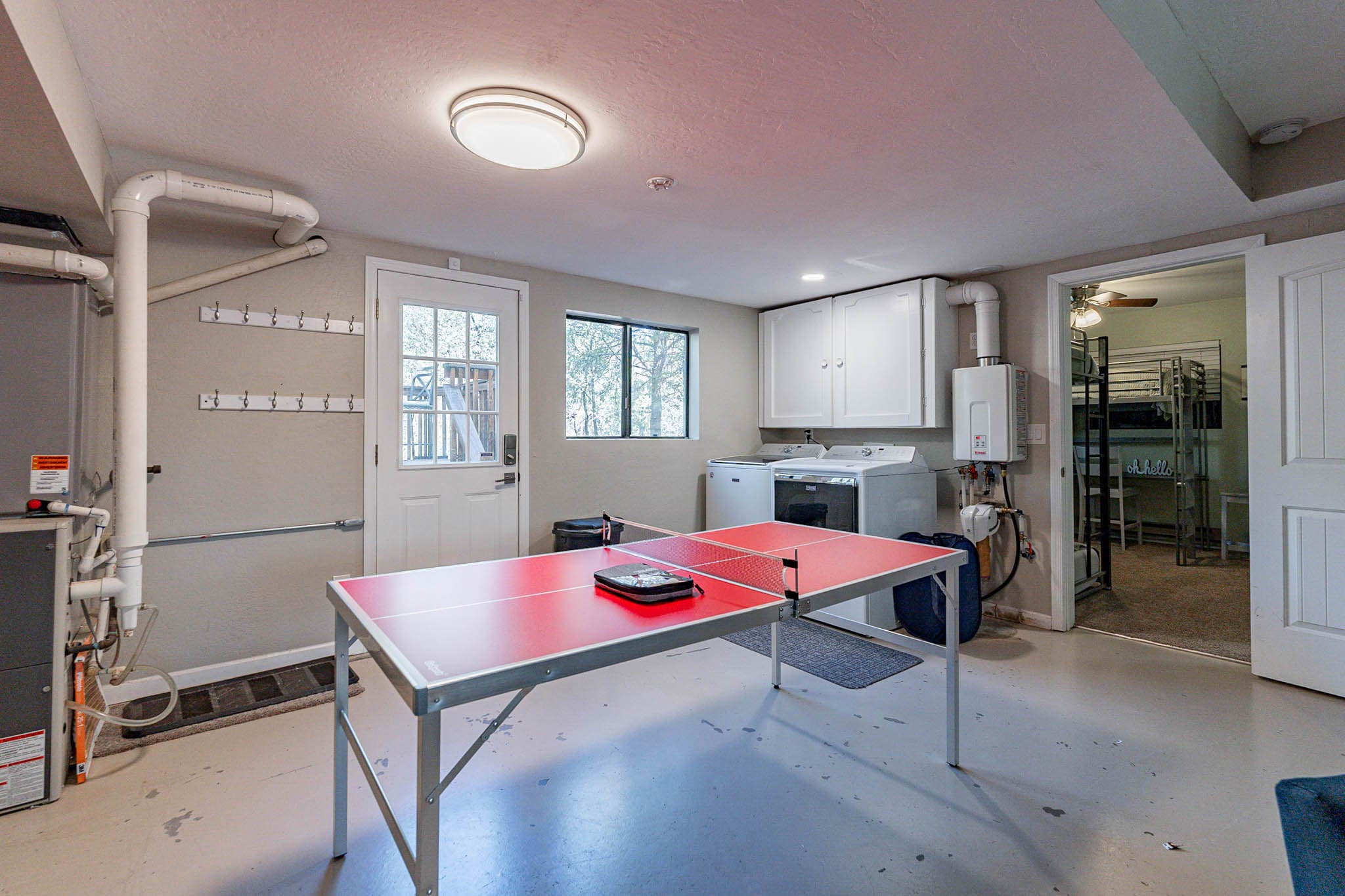 Have a little competition and show off your ping-pong skills