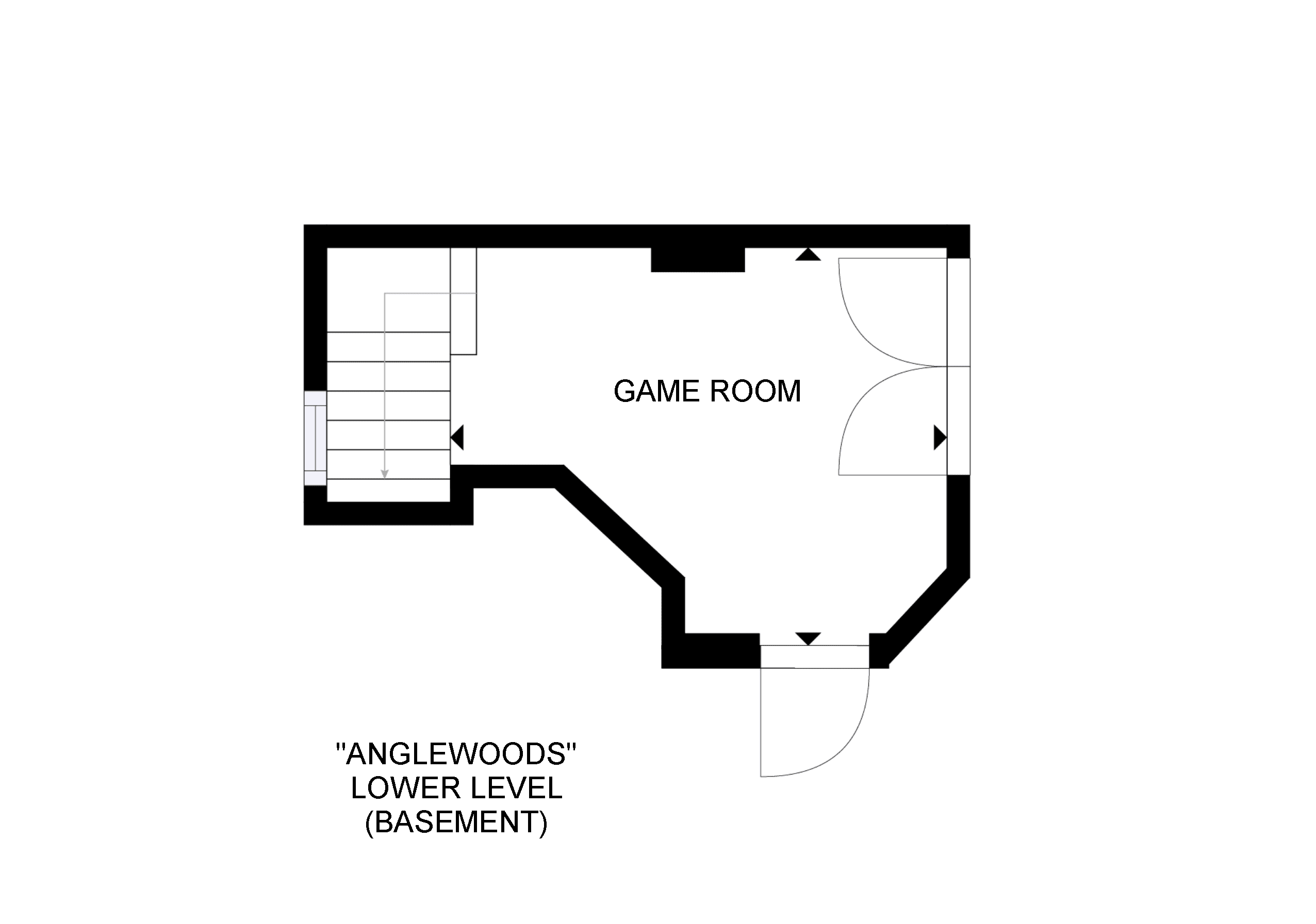 Angelwoods floor plan - basement