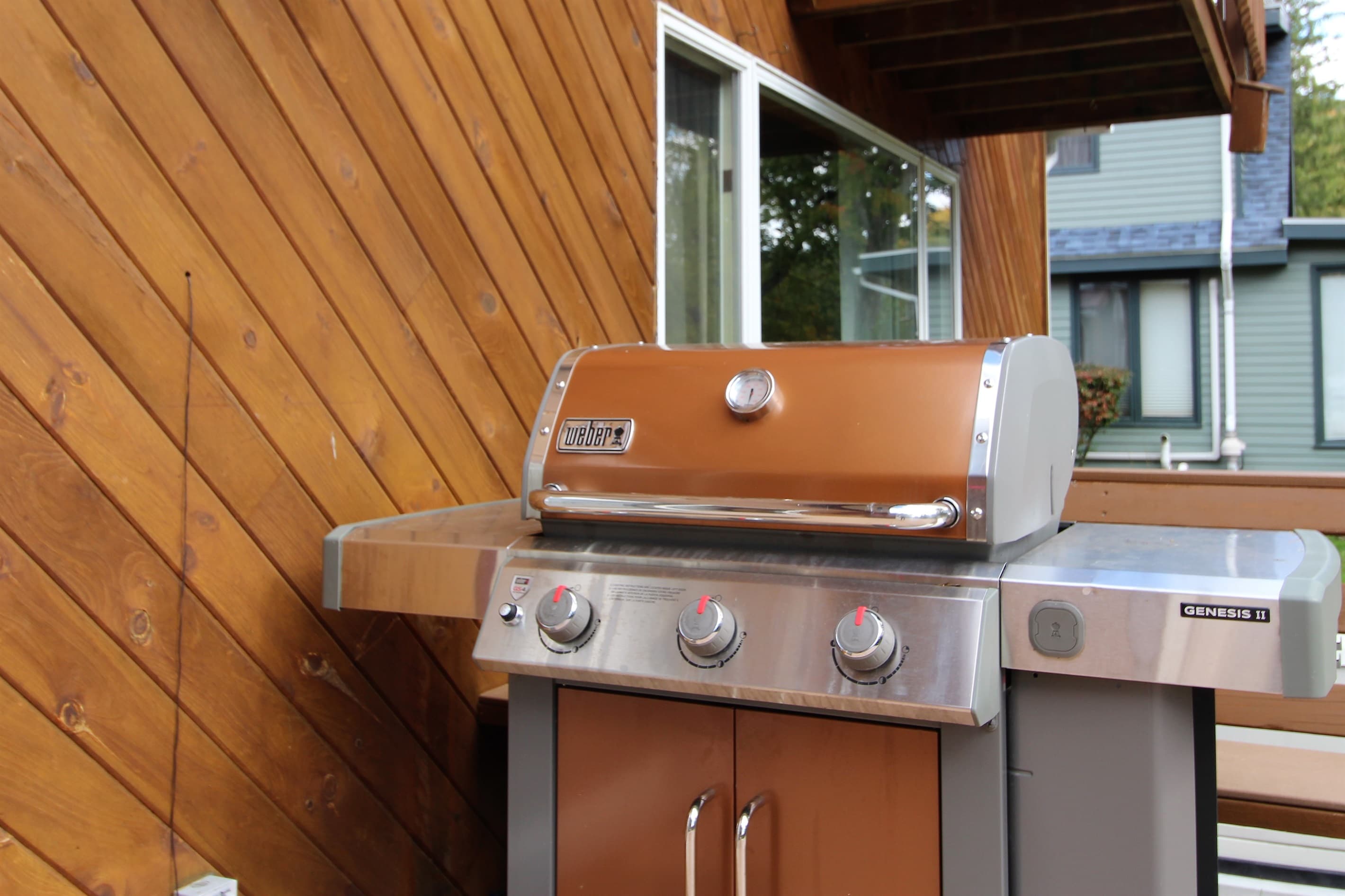 Weber gas grill to BBQ your favorite summer cuisine