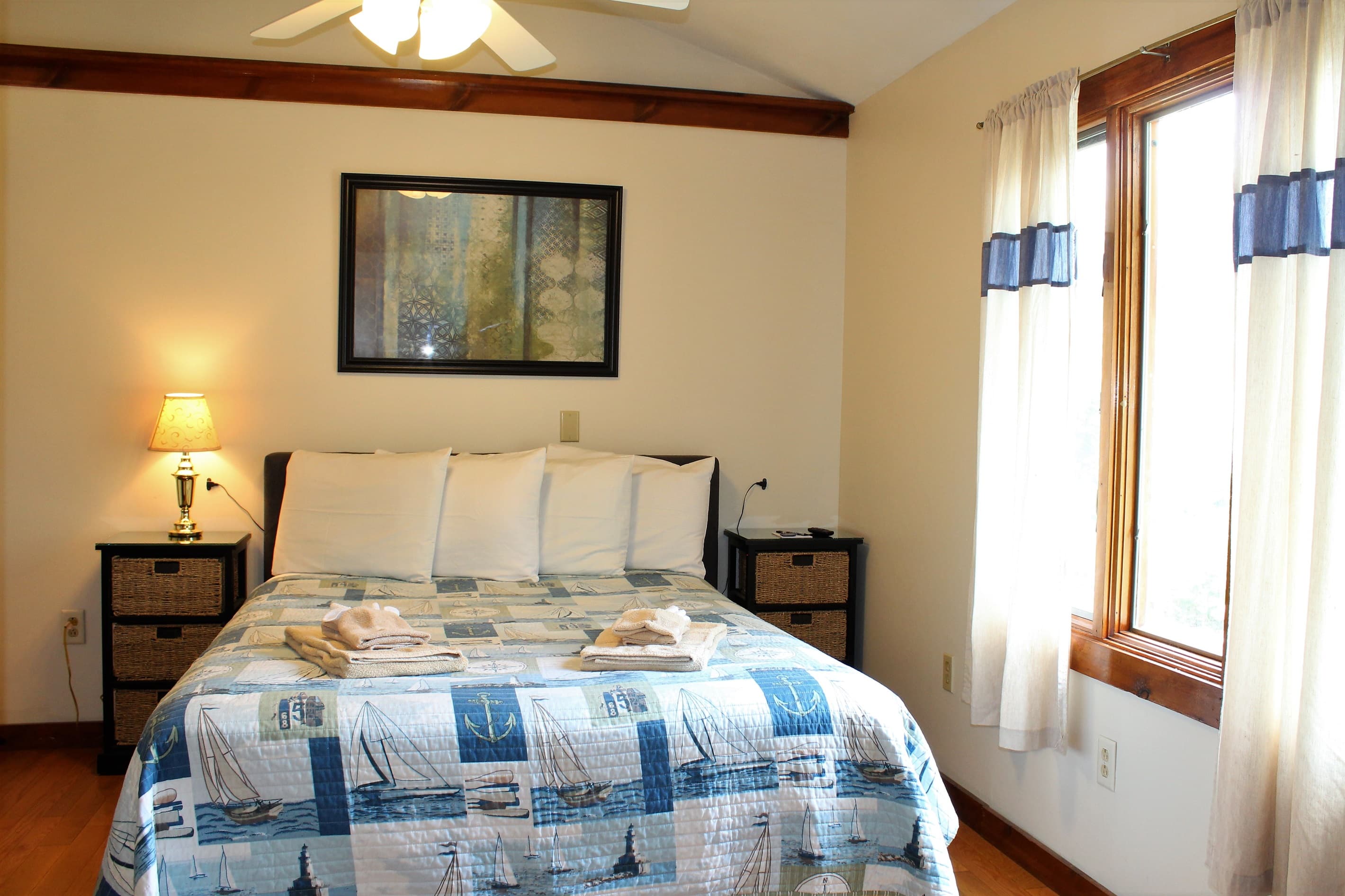 Bedroom #5 - main level, with queen bed