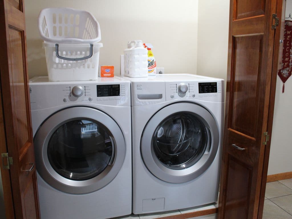 Main floor laundry area (one of two laundry facilities in the home)