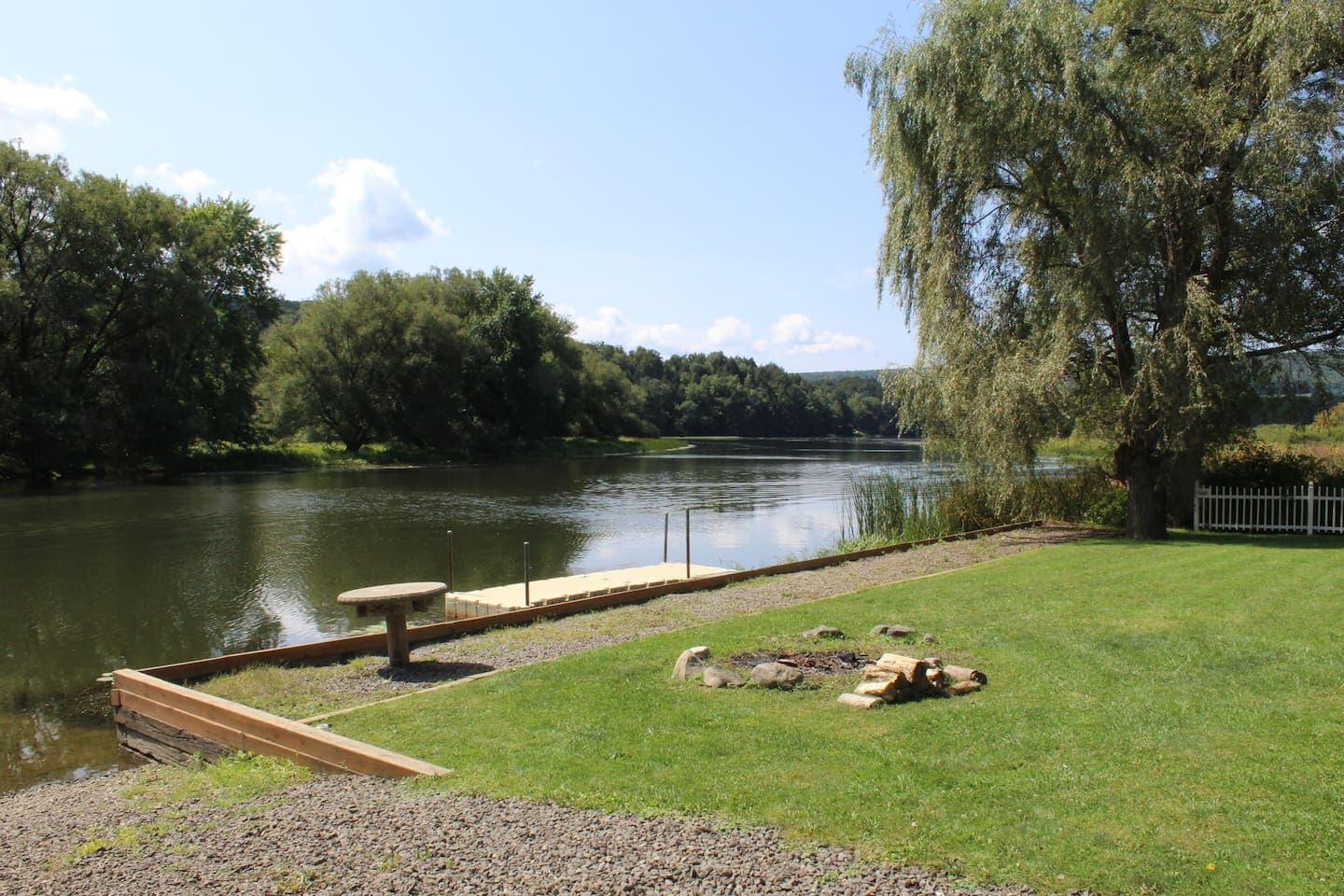 Dock and private boat launch