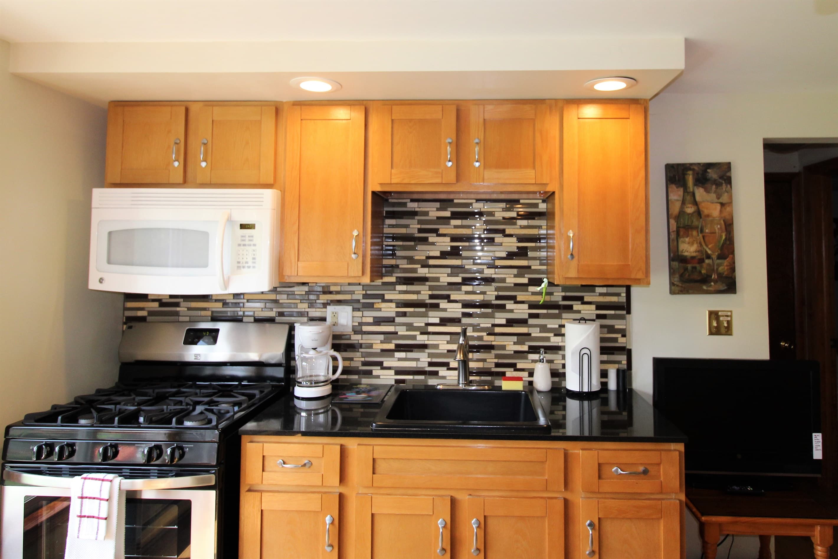 Den wet bar/kitchenette