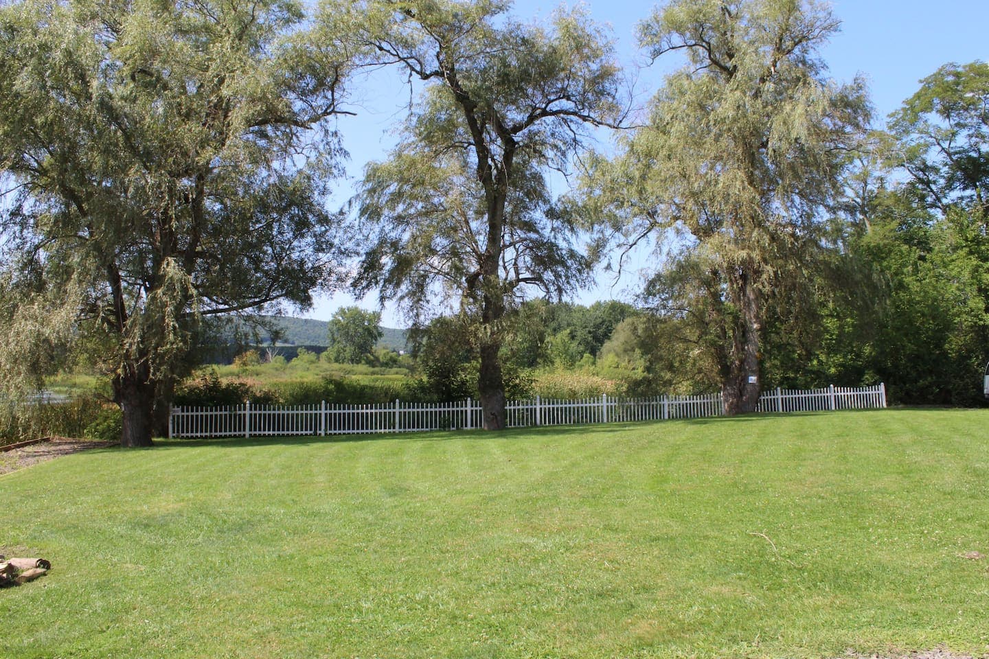 Spacious backyard