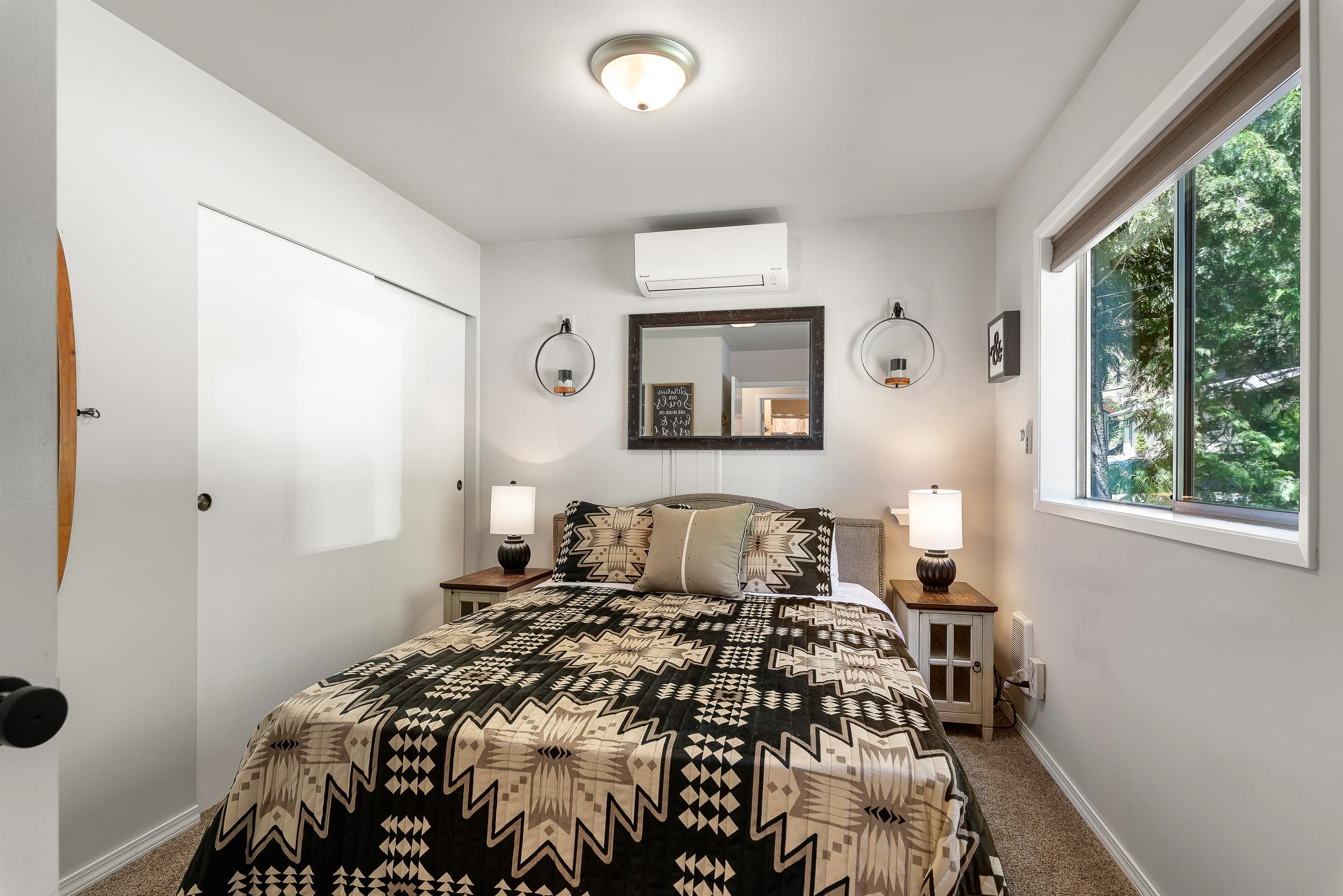 Master bedroom with queen on the main level.