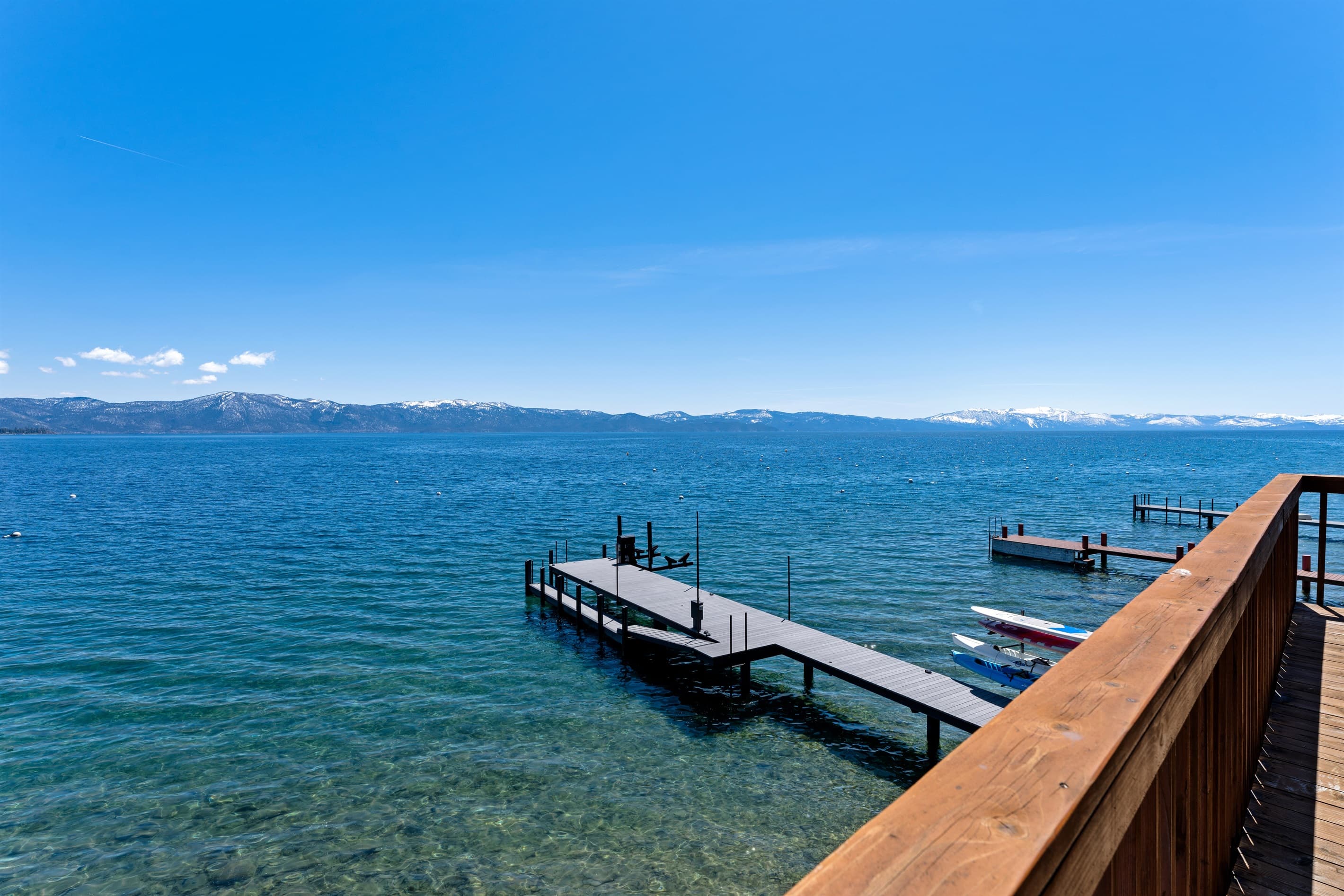 Private pier with kayaks and paddleboards available for guest use