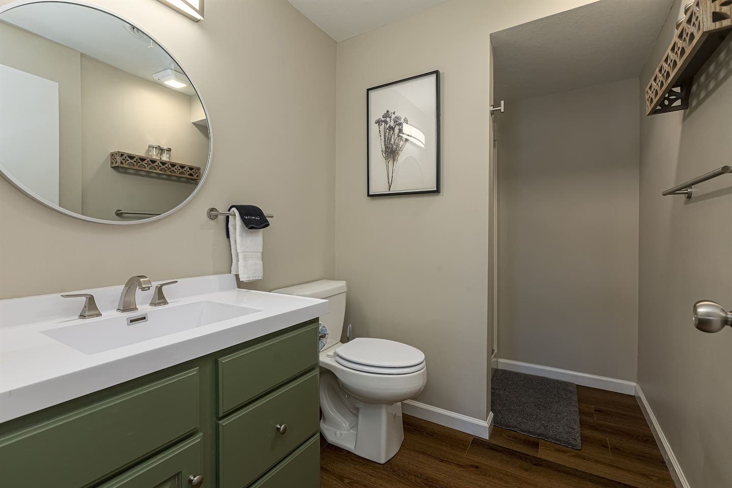 Bathroom on lower level