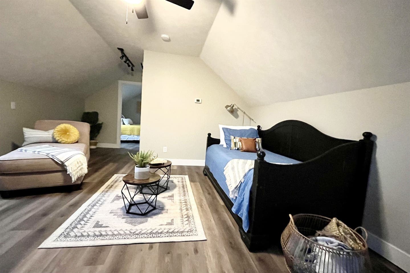 Daybed and Chaise in upper living space