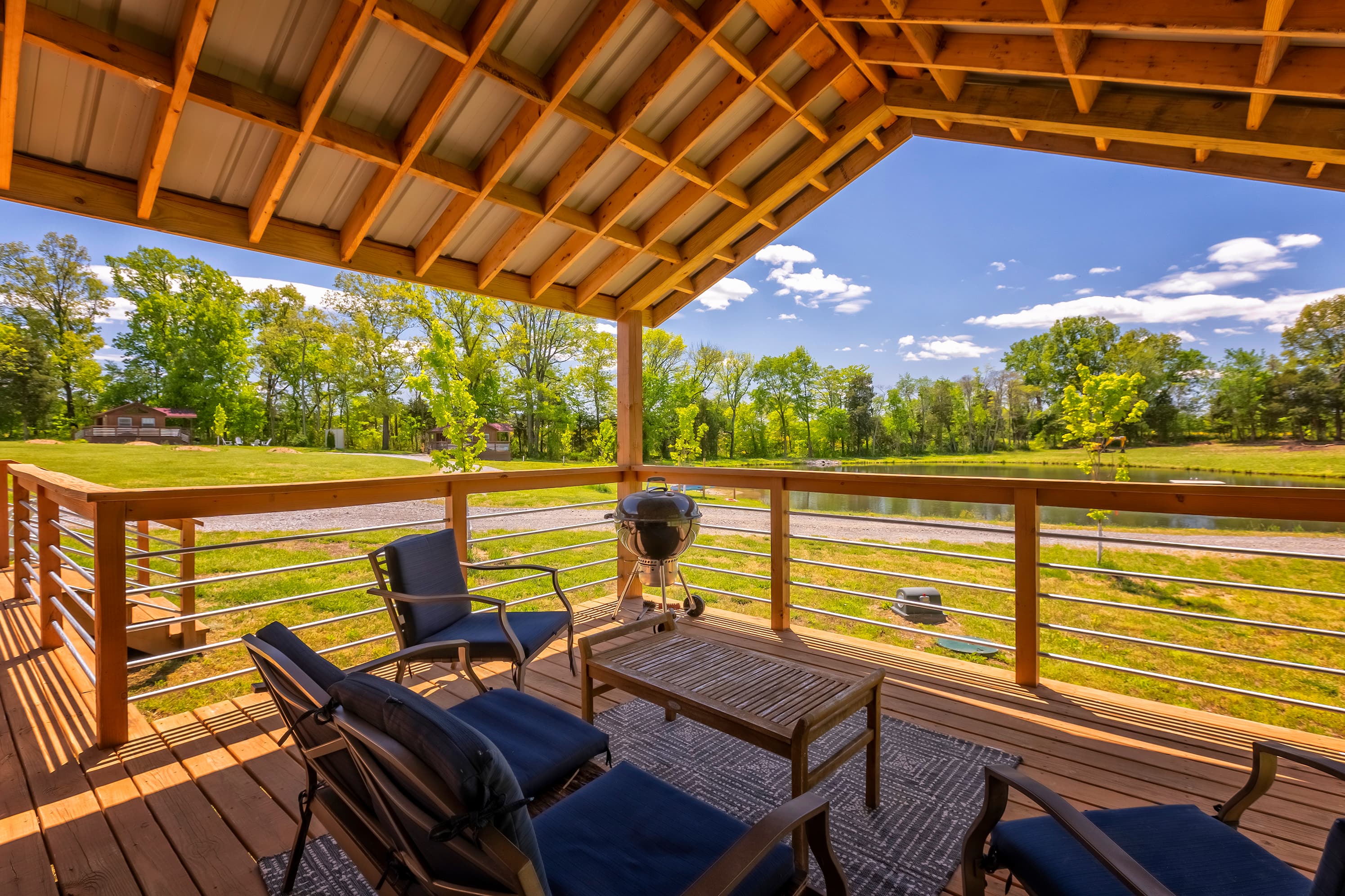 Covered back patio